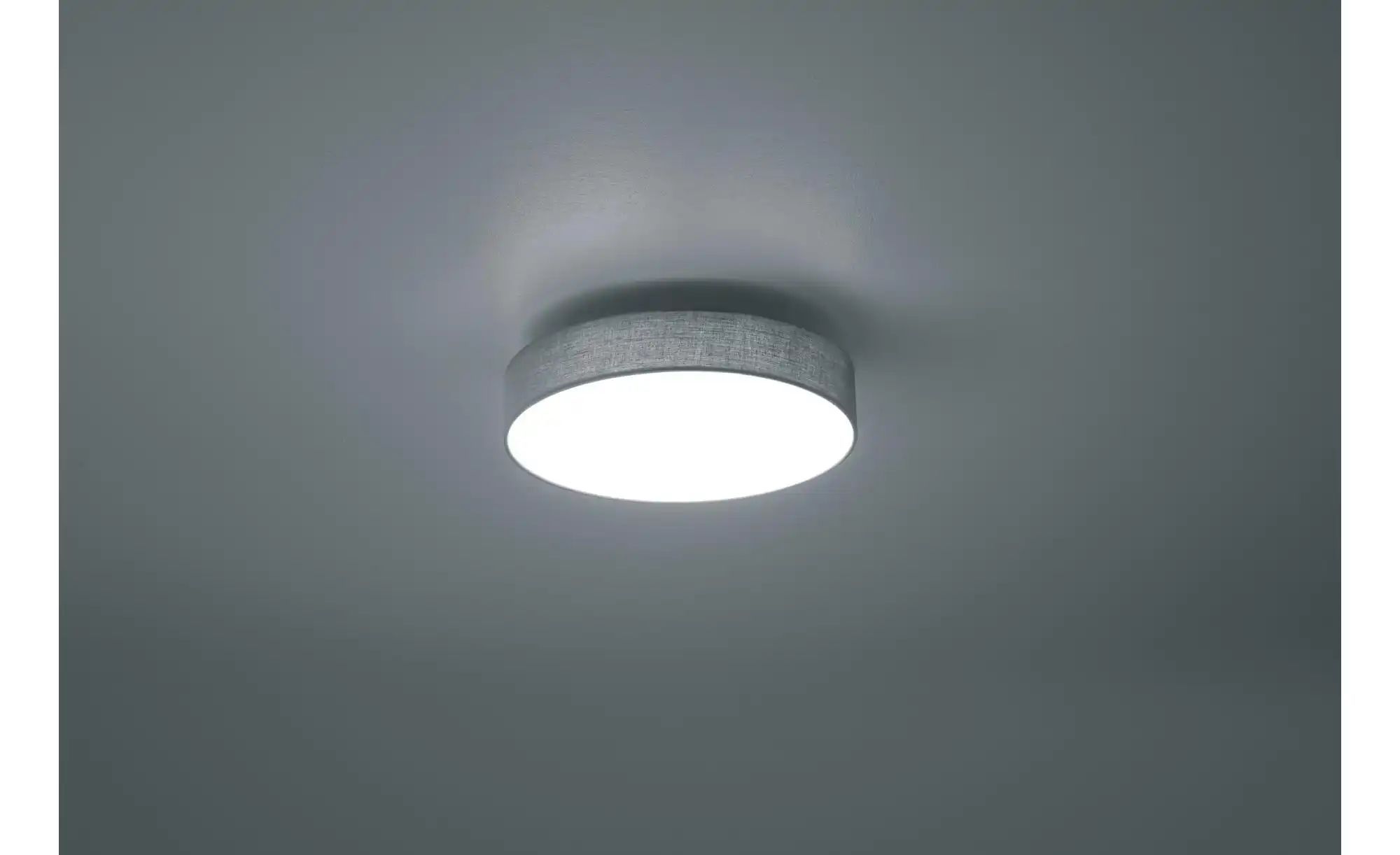 Trio LED-Deckenleuchte  Stoffschirm grau `klein`   ¦ grau ¦ Maße (cm): B: 3 günstig online kaufen