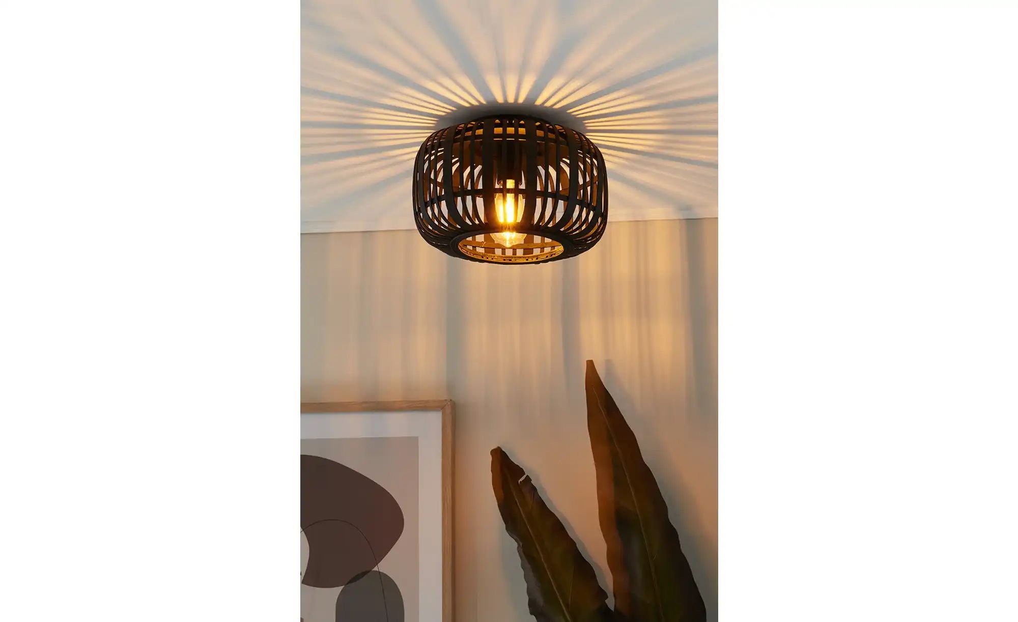 Thumbnail - Deckenleuchte ¦ schwarz ¦ Maße (cm): H: 20 Ø: 32 Lampen & Leuchten > Deckenleuchten - Höffner