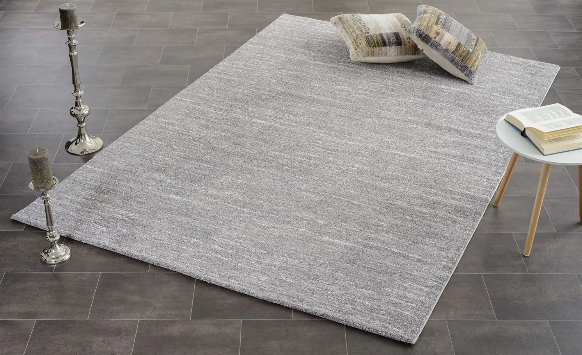 Kurzflorteppich  Sofi Lori ¦ grau ¦ Synthetische Fasern ¦ Maße (cm): B: 200 günstig online kaufen