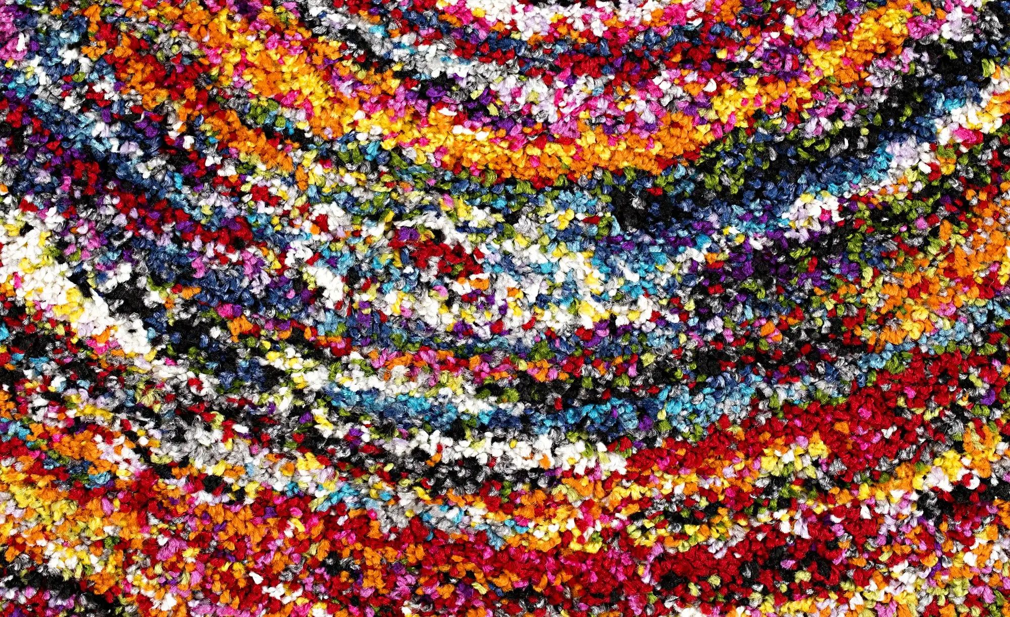 Hochflorteppich  Sixteen ¦ mehrfarbig ¦ Synthetische Fasern Ø: 200 Teppiche günstig online kaufen