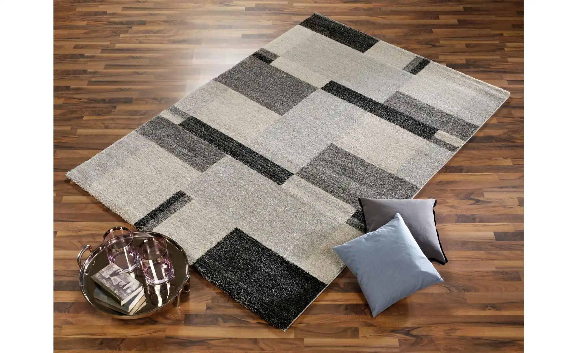 Thumbnail - meinTeppich Hochflorteppich  Castle Beppo ¦ grau ¦ Synthetische Fasern ¦ Maße (cm): B: 200 Teppiche > Hochflorteppiche -...