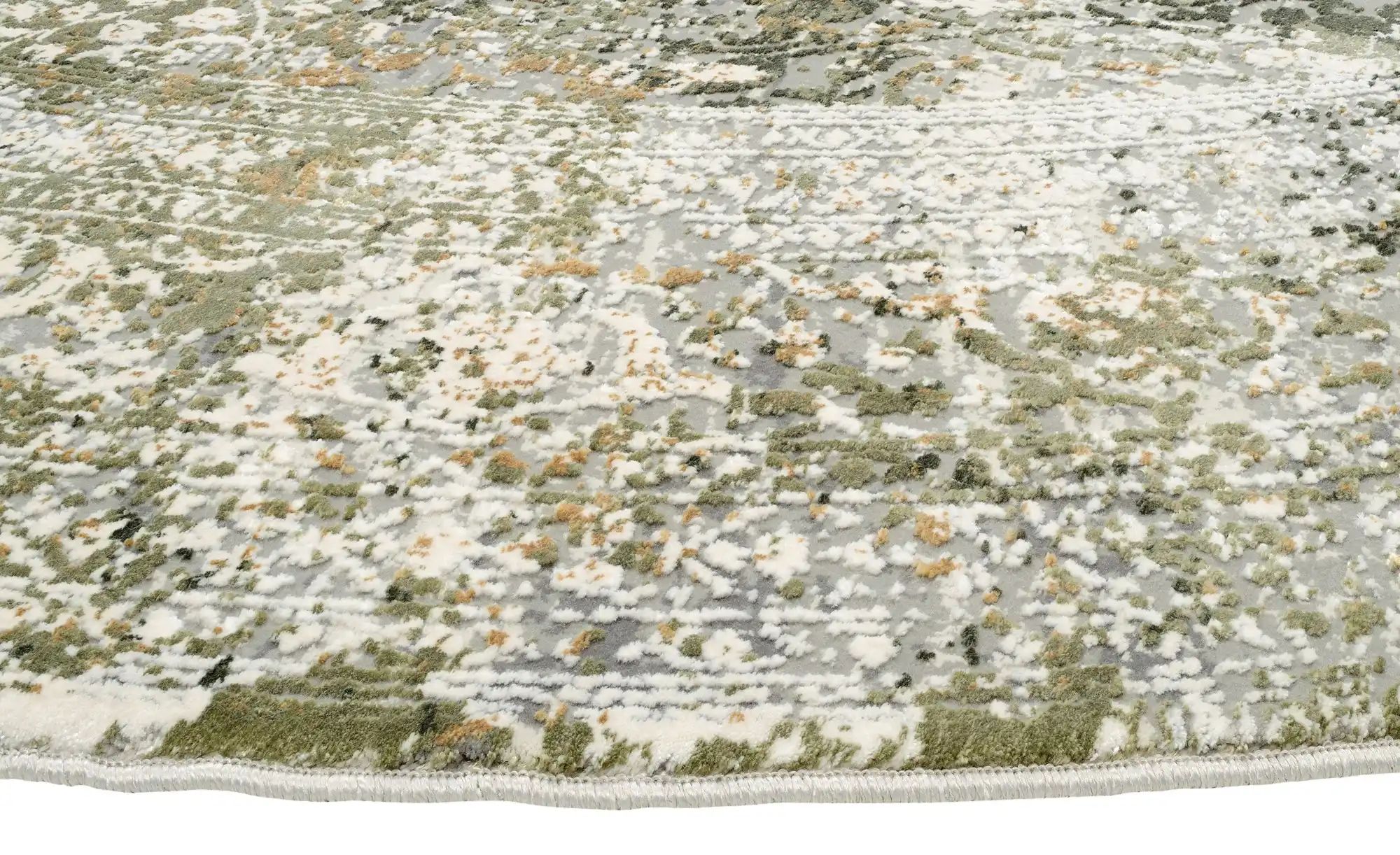 Thumbnail - meinTeppich Kurzflorteppich  Palermo ¦ grün ¦ Synthetische Fasern ¦ Maße (cm): H: 0,8  Ø: 160 Teppiche > Vintage Teppich...