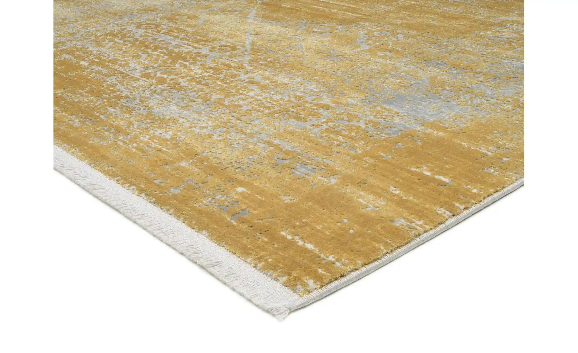 Webteppich  Color Creek ¦ gold ¦ Viskose ¦ Maße (cm): B: 160 H: 0,8 Teppich günstig online kaufen