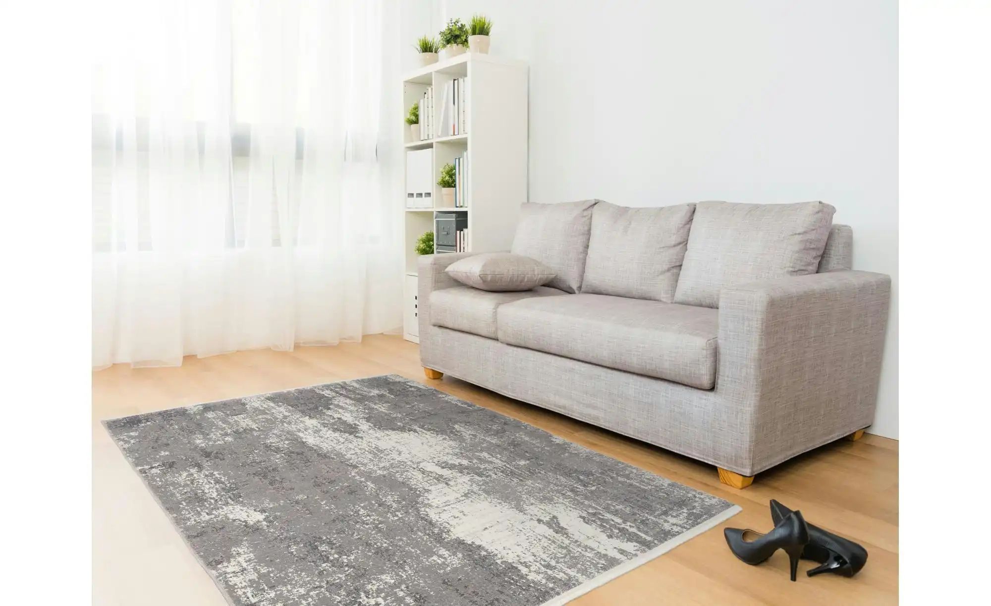 Teppich   ¦ grau ¦ Synthetische Fasern ¦ Maße (cm): B: 200 H: 0,7 Teppiche günstig online kaufen