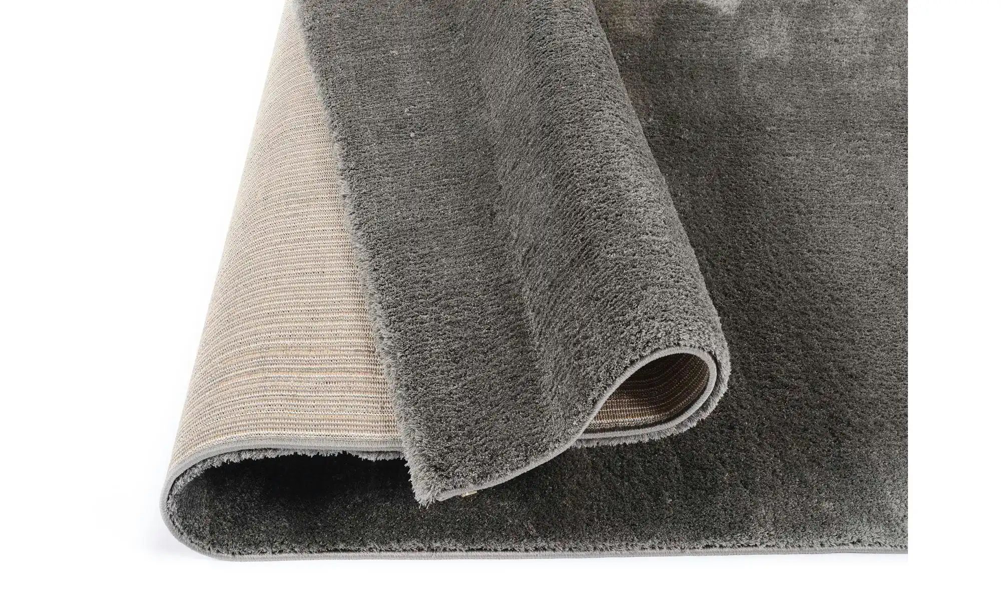 Hochflorteppich   ¦ grau ¦ Synthetische Fasern ¦ Maße (cm): B: 160 H: 3 Tep günstig online kaufen