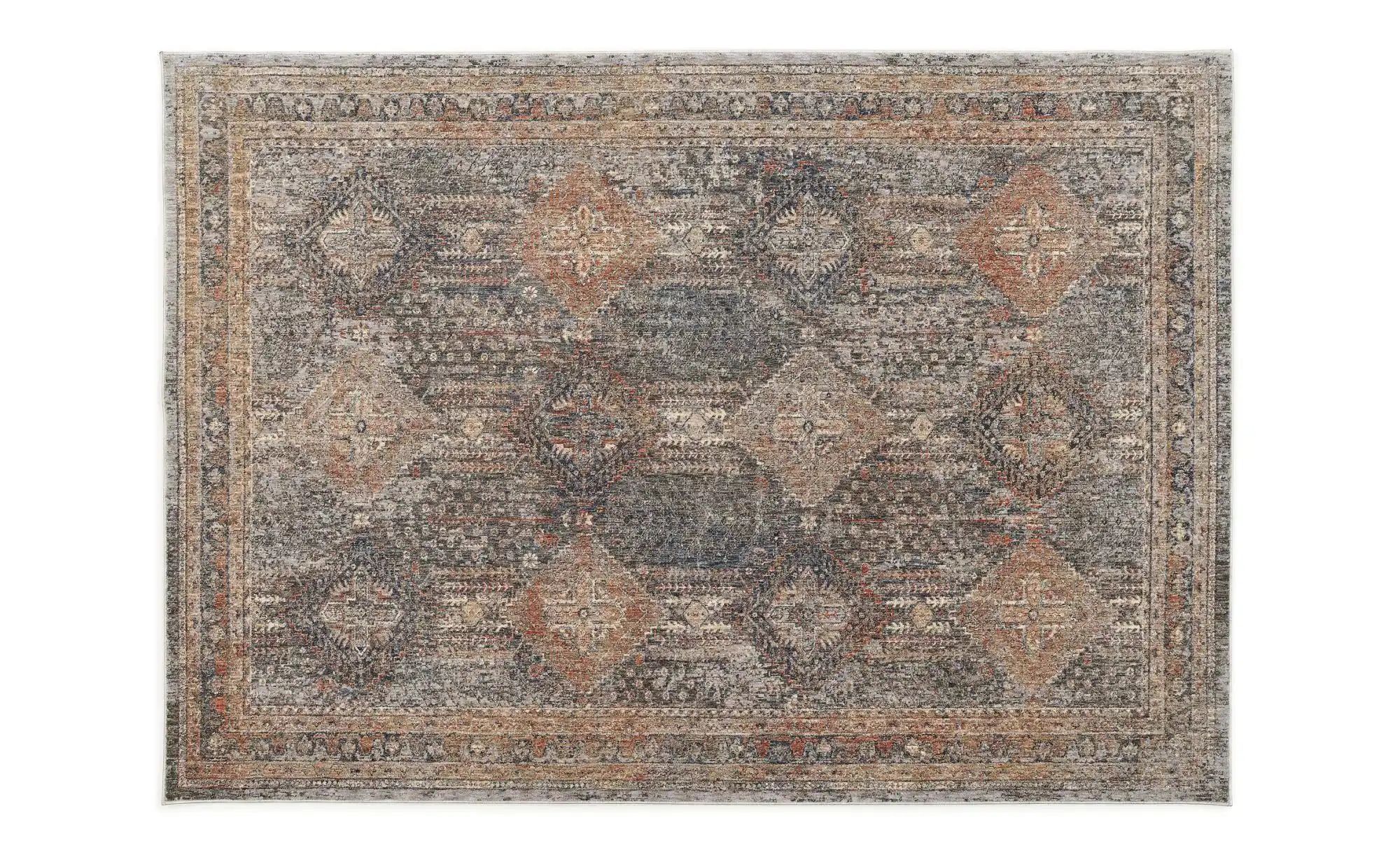 Kurzflorteppich   ¦ grau ¦ Synthetische Fasern ¦ Maße (cm): B: 240 H: 0,7 T günstig online kaufen