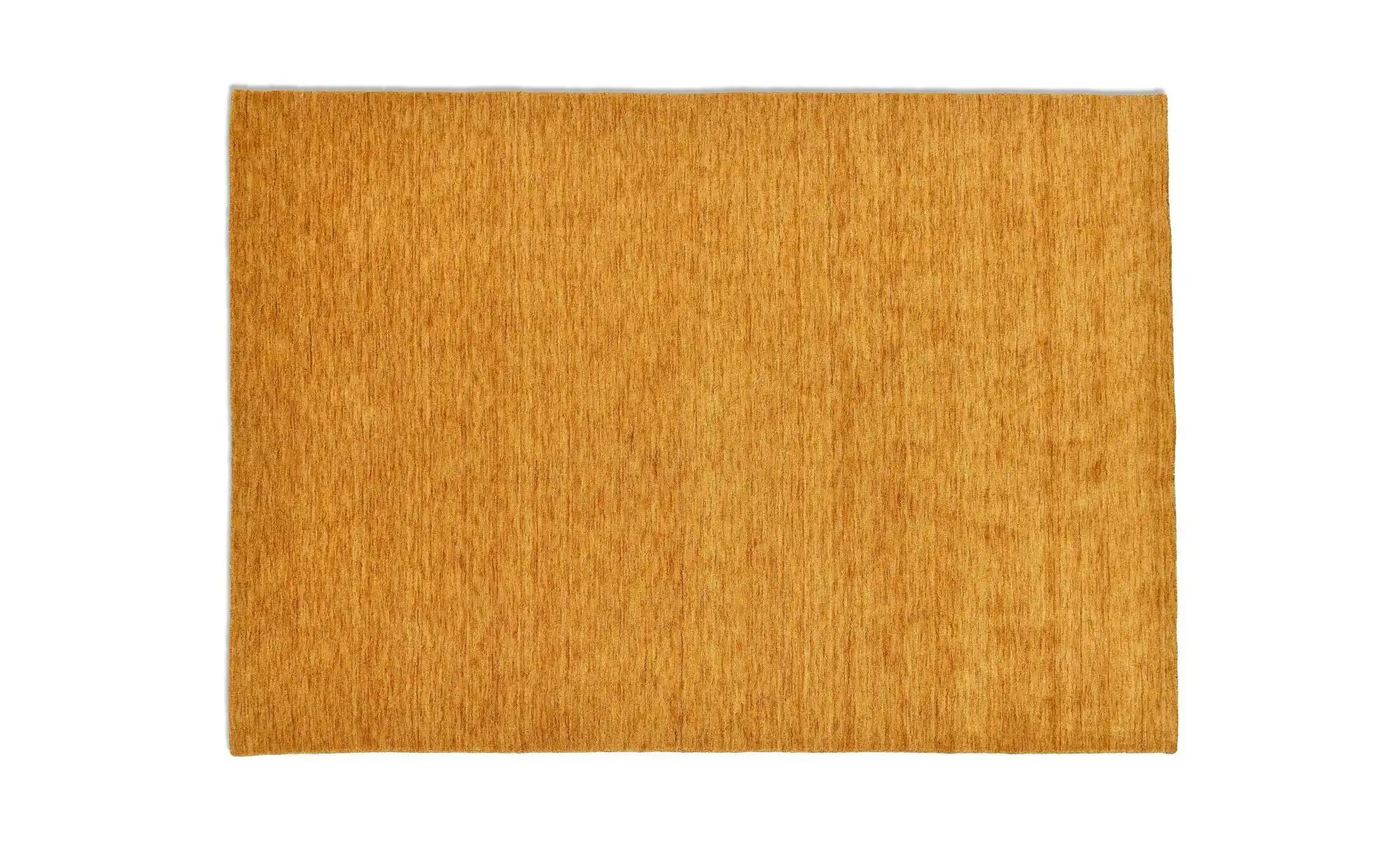 THEKO Handweber  Phalguna ¦ gold ¦ Wolle ¦ Maße (cm): B: 190 H: 1 Teppiche günstig online kaufen