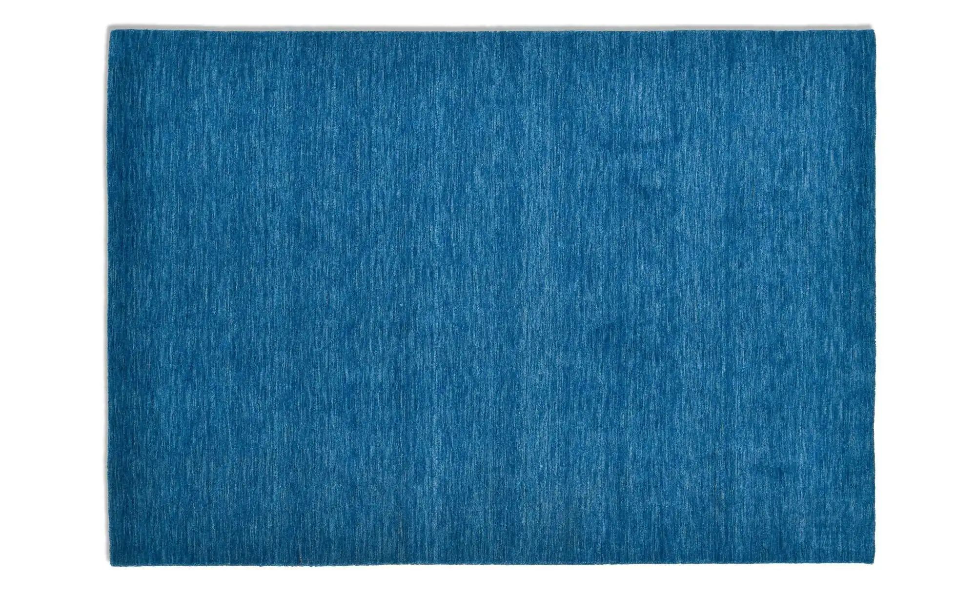 THEKO Handweber  Phalguna ¦ blau ¦ Wolle ¦ Maße (cm): B: 250 H: 1 Teppiche günstig online kaufen
