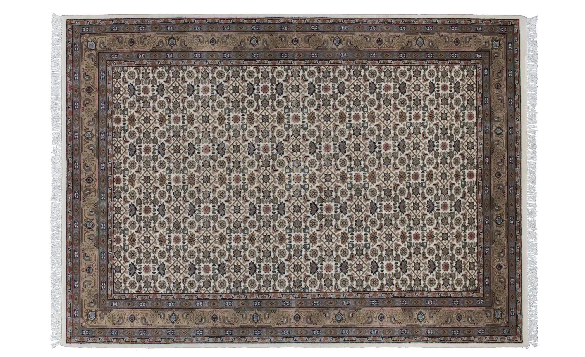THEKO Orientteppich  Benares ¦ creme ¦ Wolle ¦ Maße (cm): B: 250 H: 1,2 Akt günstig online kaufen