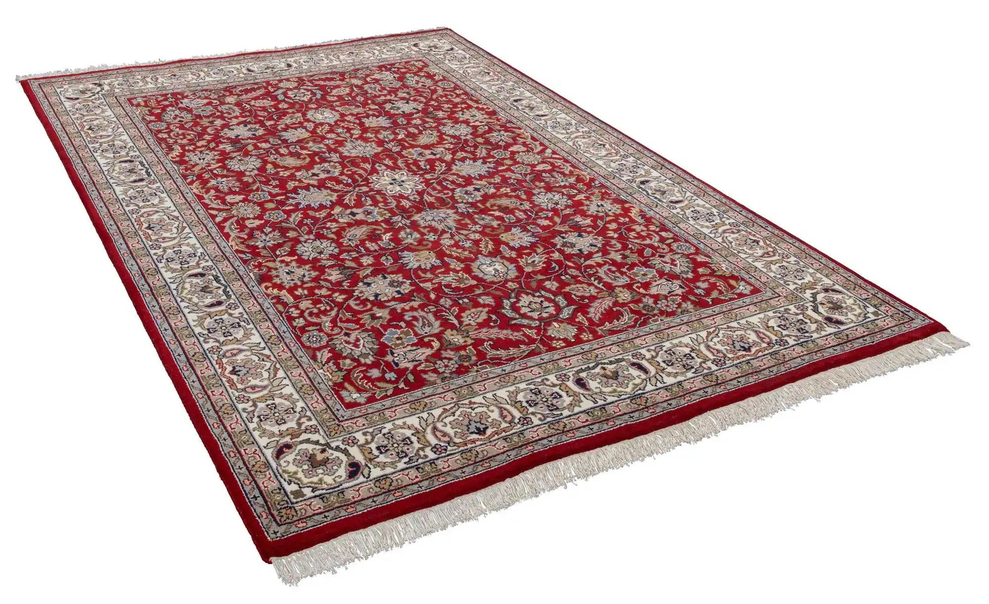 THEKO Orientteppich  Benares ¦ rot ¦ Wolle ¦ Maße (cm): B: 170 H: 1,2 Teppi günstig online kaufen