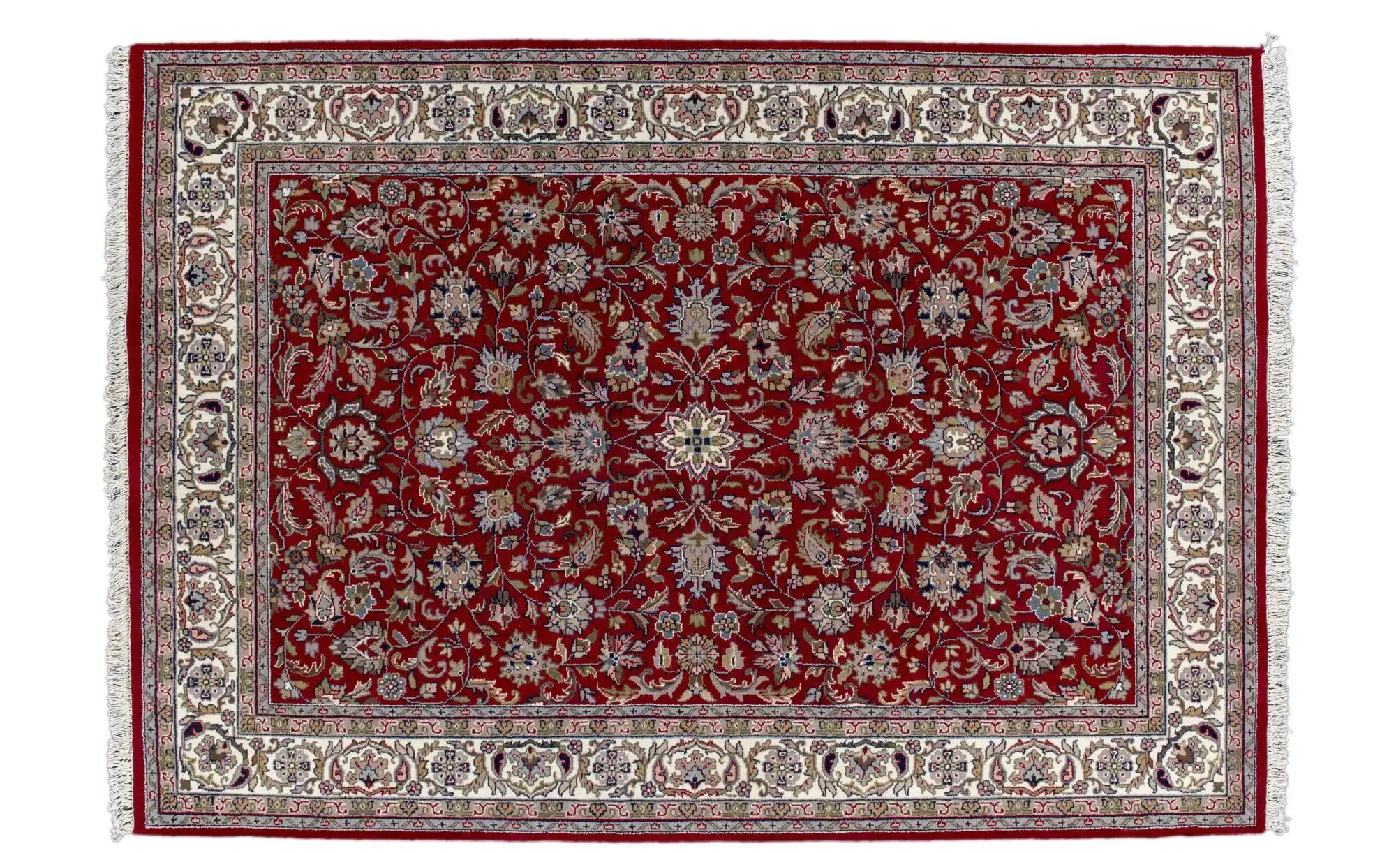 THEKO Orientteppich  Benares ¦ rot ¦ Wolle ¦ Maße (cm): B: 90 H: 1,2 Teppic günstig online kaufen