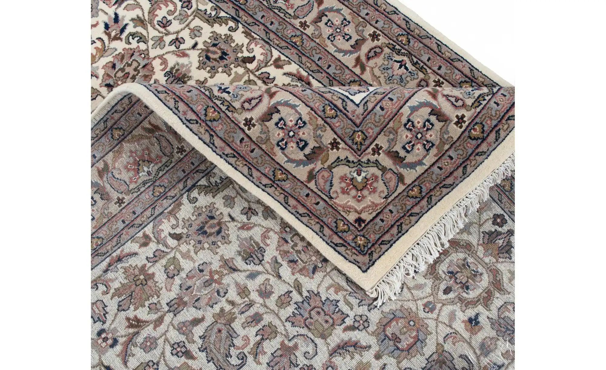 THEKO Orientteppich  Benares ¦ creme ¦ Wolle ¦ Maße (cm): B: 120 H: 1,2 Tep günstig online kaufen