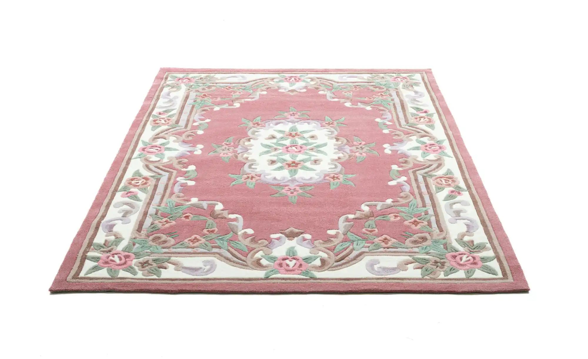 THEKO Vintageteppich  Ming ¦ rosa/pink ¦ Synthetische Fasern ¦ Maße (cm): B günstig online kaufen