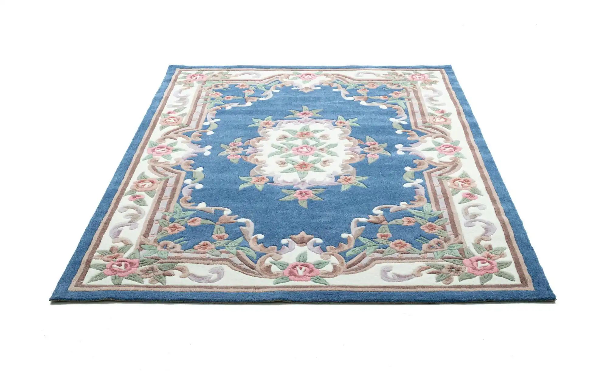 THEKO Vintageteppich  Ming ¦ blau ¦ Synthetische Fasern ¦ Maße (cm): B: 120 günstig online kaufen
