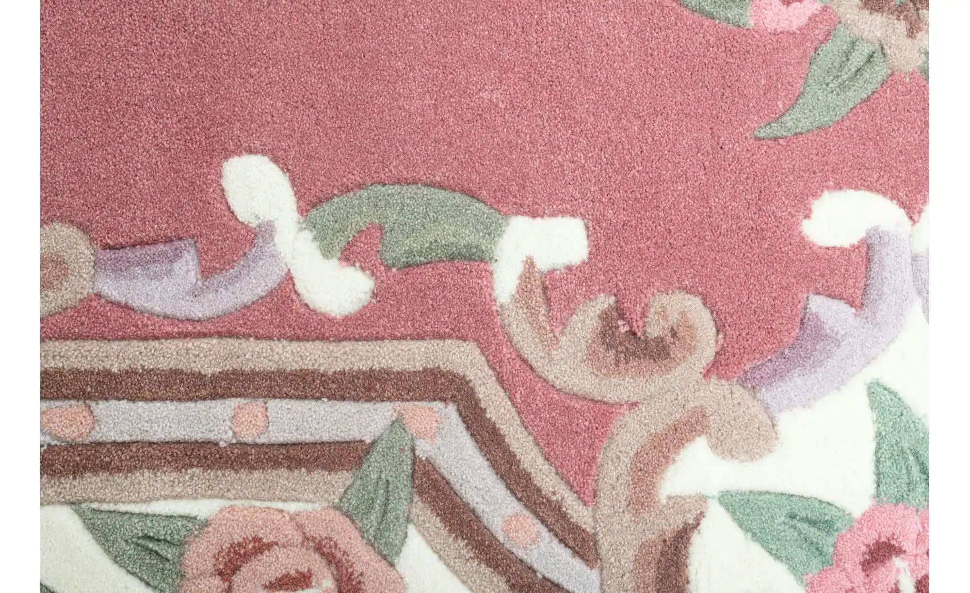 THEKO Vintageteppich  Ming ¦ rosa/pink ¦ Synthetische Fasern ¦ Maße (cm): B günstig online kaufen