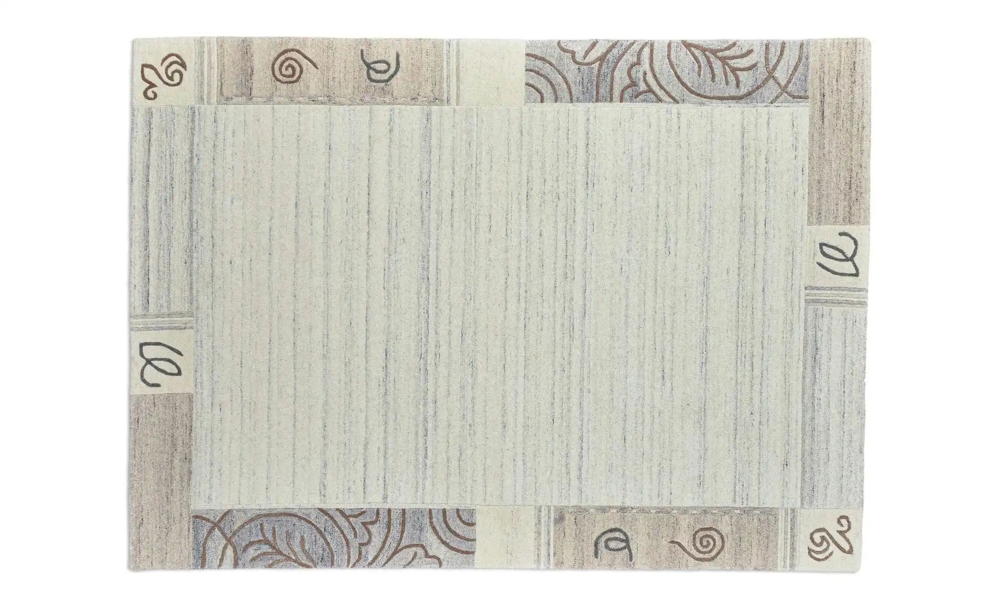 THEKO Wollteppich  Royal Natur ¦ grau ¦ Wolle ¦ Maße (cm): B: 190 H: 1,4 Te günstig online kaufen