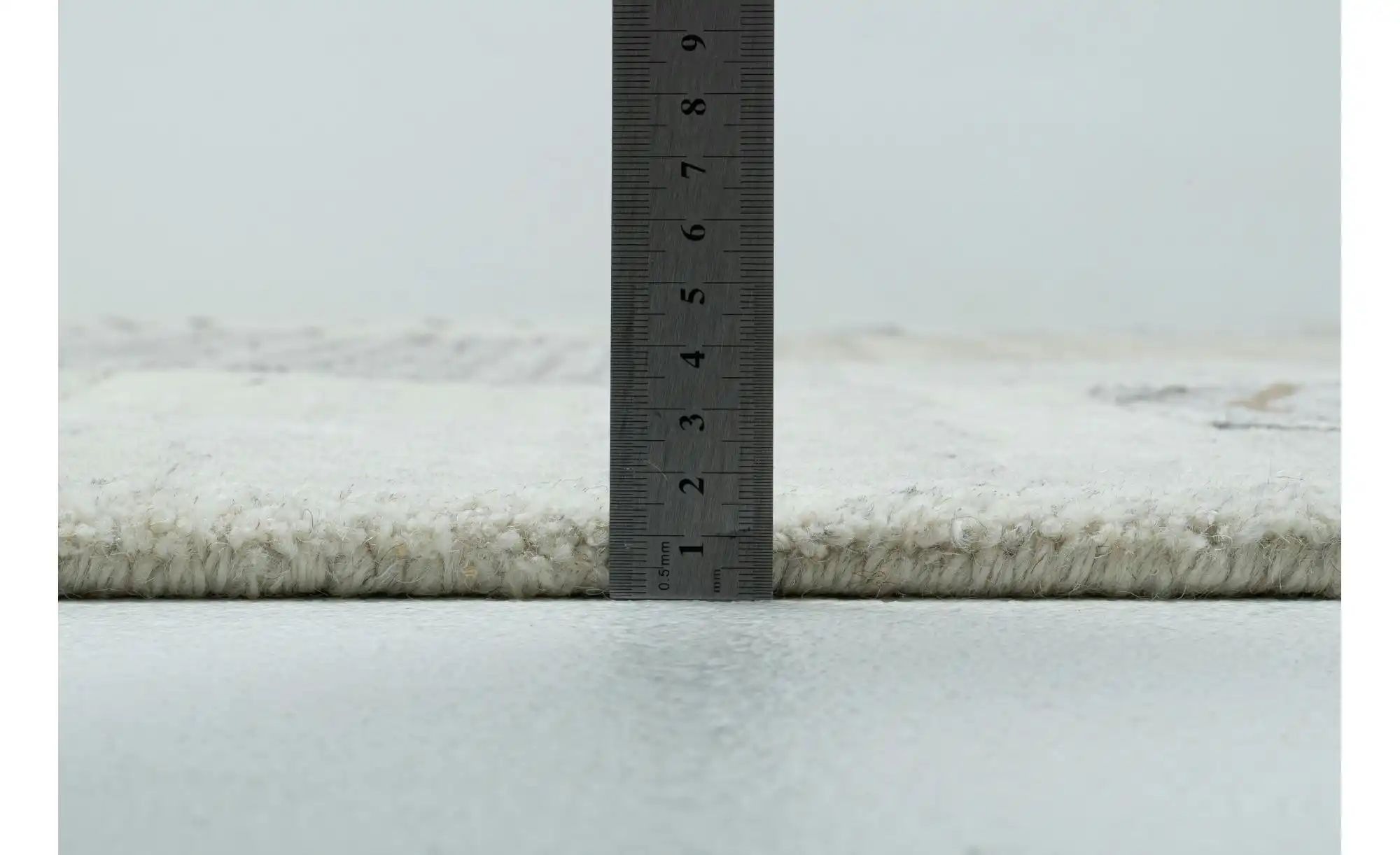 THEKO Wollteppich  Royal Natur ¦ grau ¦ Wolle ¦ Maße (cm): B: 90 H: 1 Teppi günstig online kaufen