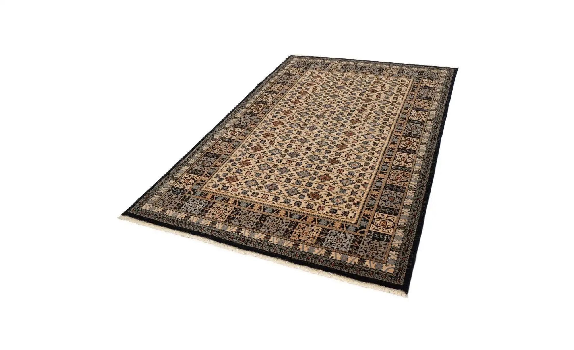 THEKO Wollteppich  Saharna ¦ blau ¦ Wolle ¦ Maße (cm): B: 200 H: 1,2 Aktuel günstig online kaufen