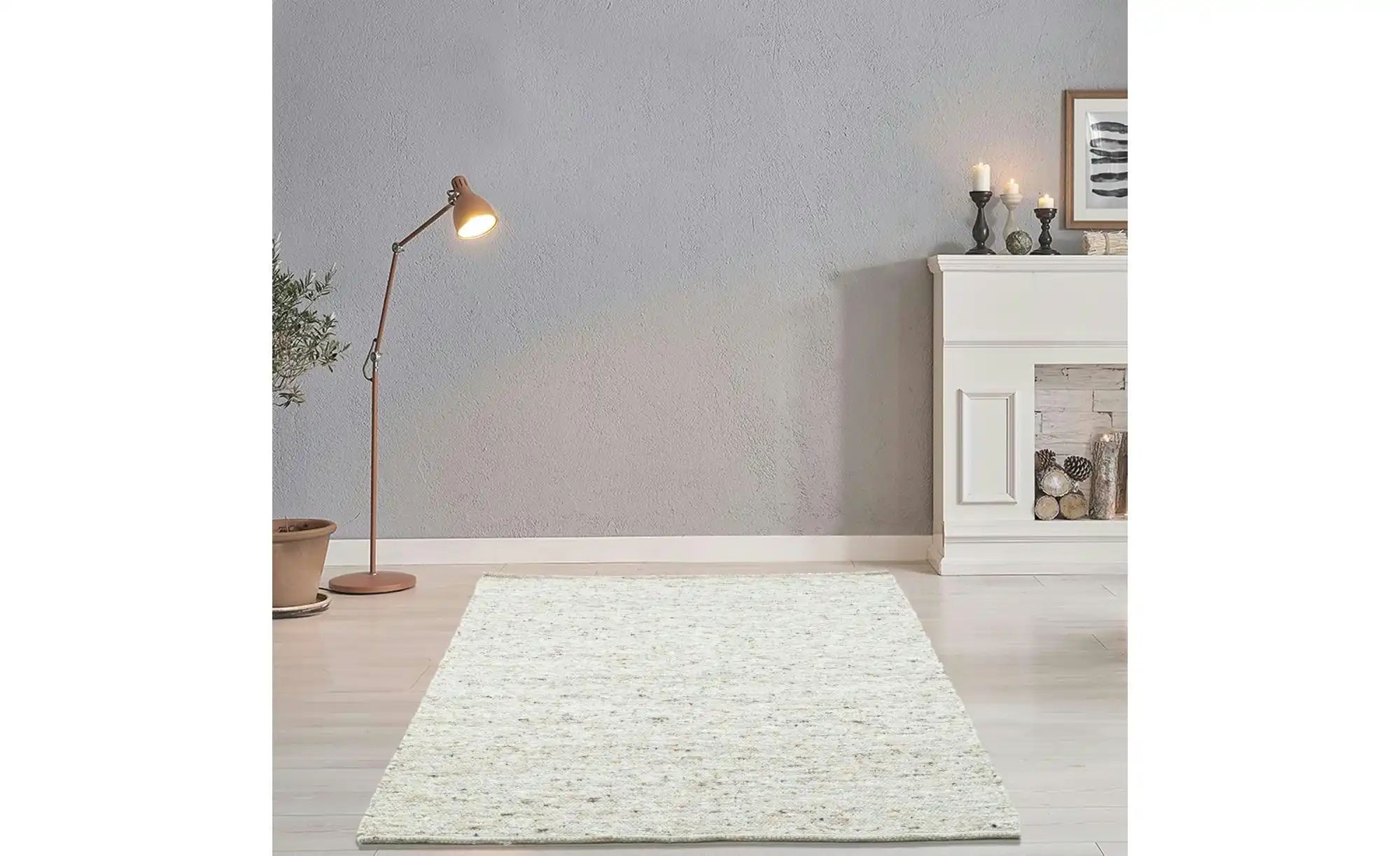 THEKO Webteppich  Alm Glück ¦ beige ¦ Wolle ¦ Maße (cm): B: 140 H: 1,2 Tepp günstig online kaufen