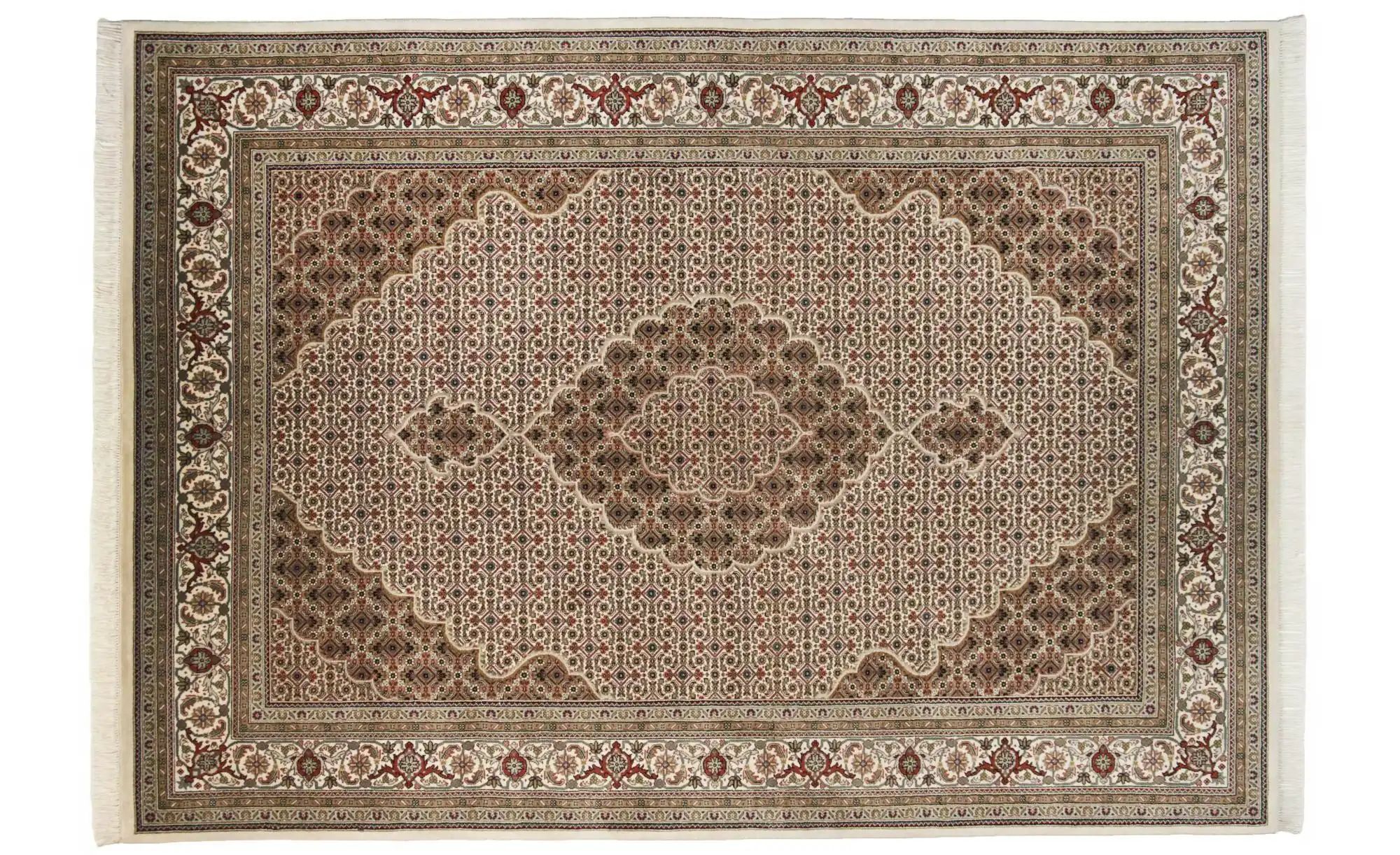 THEKO Orientteppich  Sirsa Silk Tabriz ¦ creme ¦ Seide ¦ Maße (cm): B: 250 günstig online kaufen