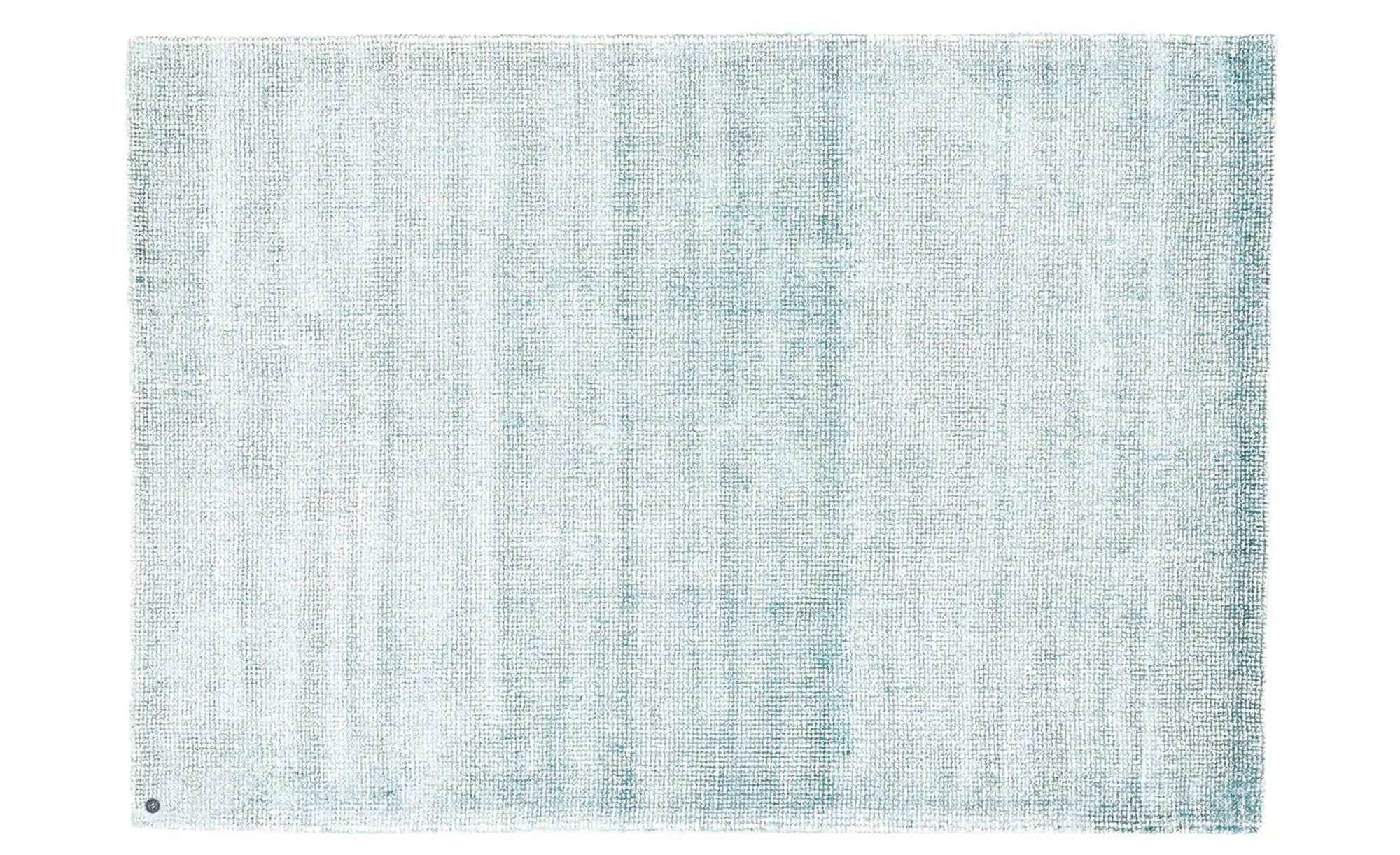 Tom Tailor Wollteppich  Groove ¦ blau ¦ Wolle ¦ Maße (cm): B: 140 H: 1,5 Te günstig online kaufen