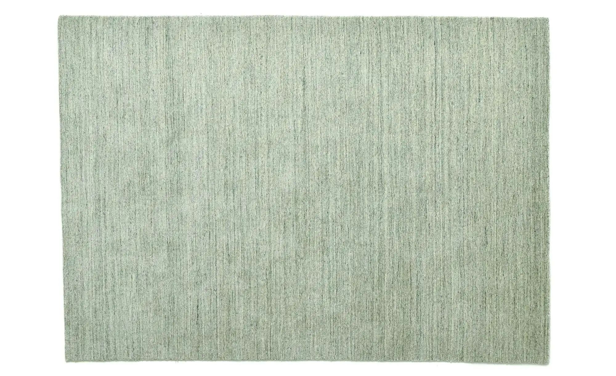 THEKO Wollteppich  San Diego ¦ grün ¦ Viskose ¦ Maße (cm): B: 190 H: 1,3 Te günstig online kaufen