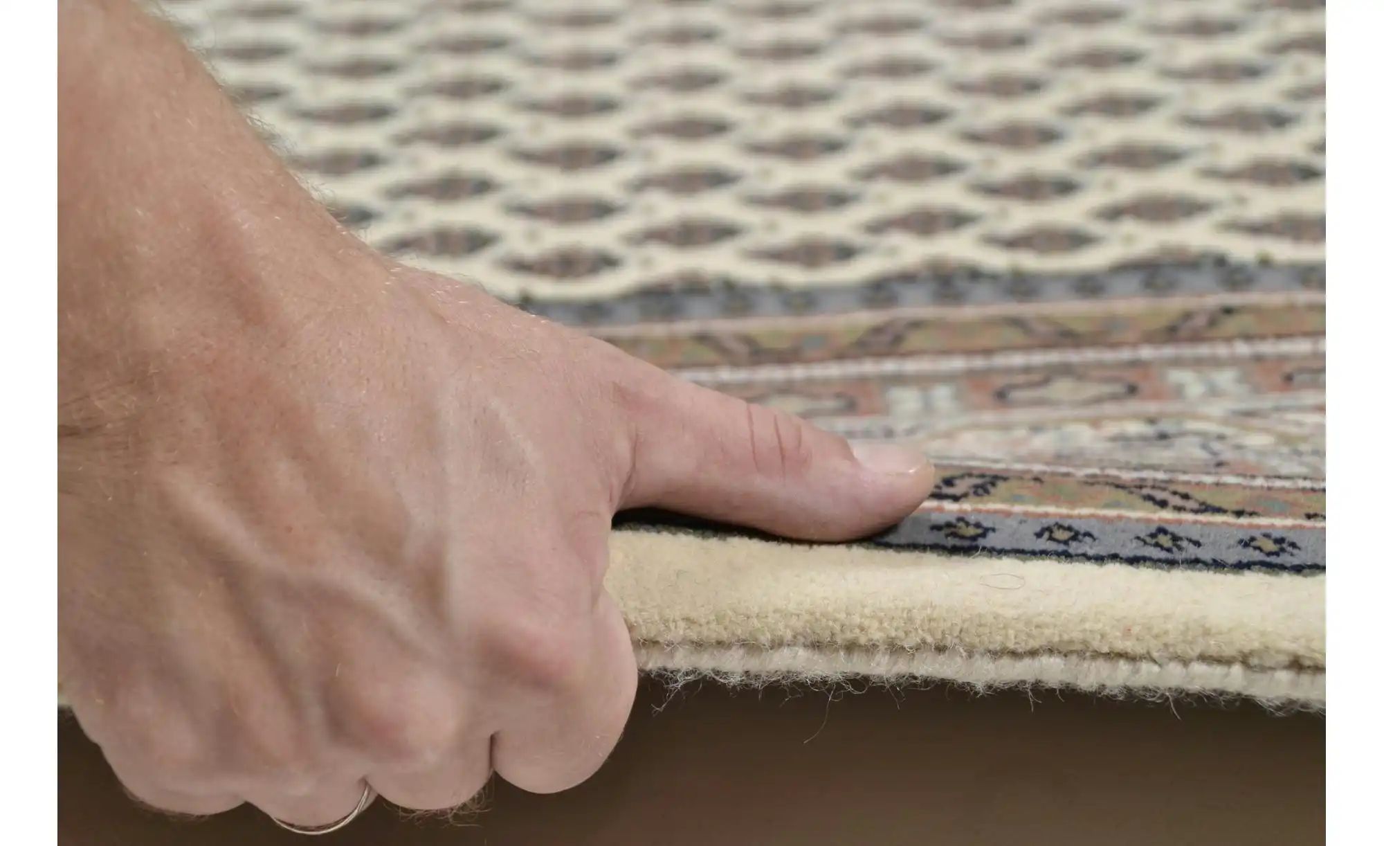 THEKO Orientteppich  Abbas Meraj ¦ creme ¦ Wolle ¦ Maße (cm): B: 70 Teppich günstig online kaufen