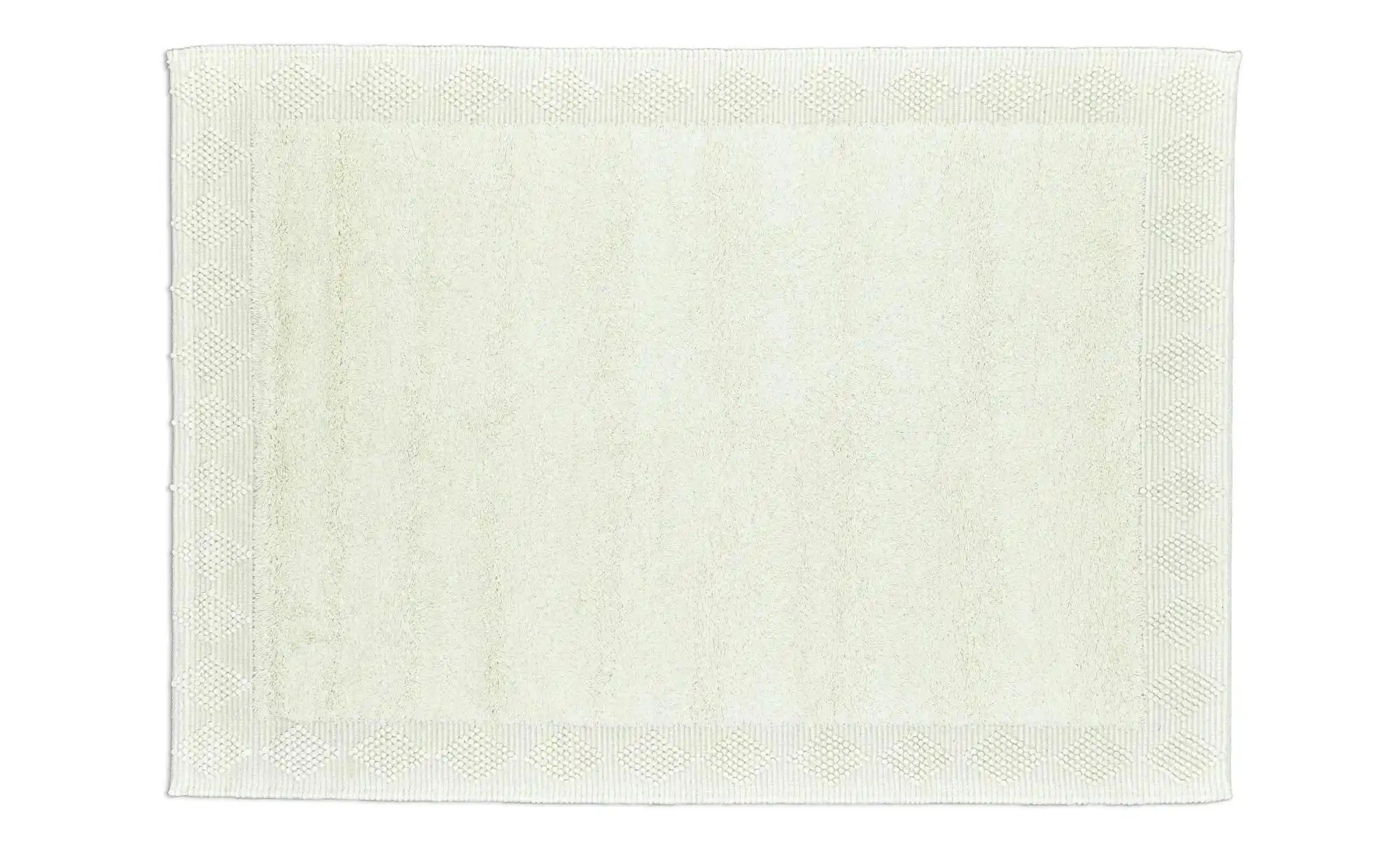 THEKO Boho Wollteppich  Bergen ¦ beige ¦ Wolle ¦ Maße (cm): B: 170 H: 0,5 T günstig online kaufen