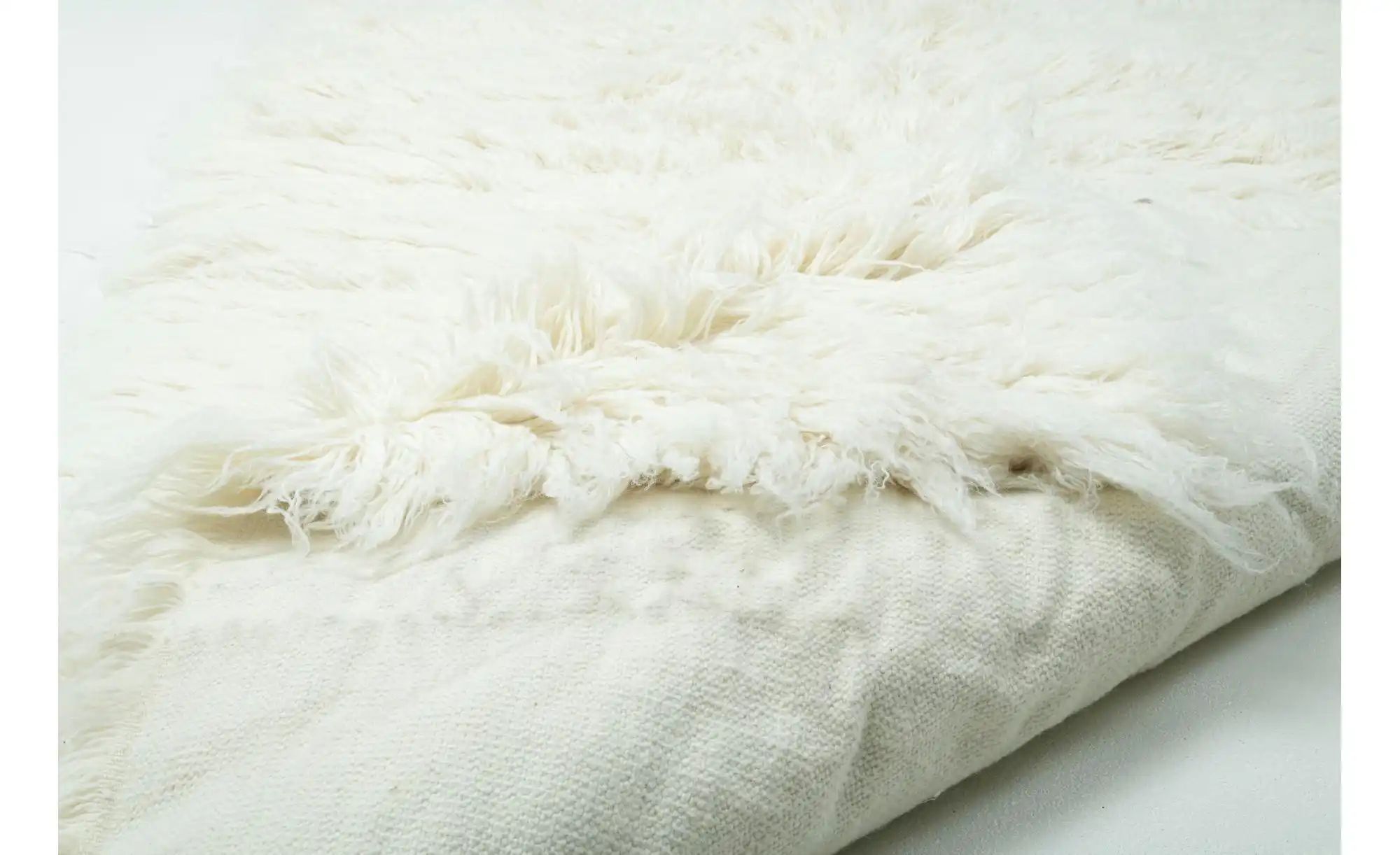 Thumbnail - THEKO Flokati Wollteppich  Flokos ¦ beige ¦ Wolle ¦ Maße (cm): B: 60 H: 10 Teppiche > Hochflorteppiche - Höffner