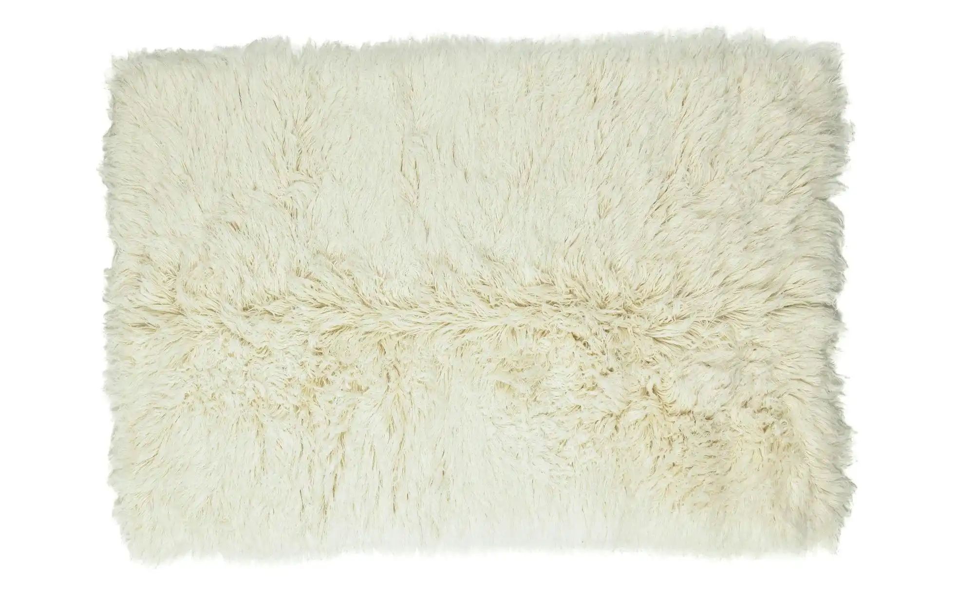 THEKO Flokati Wollteppich  Flokos ¦ beige ¦ Wolle ¦ Maße (cm): B: 190 H: 10 günstig online kaufen