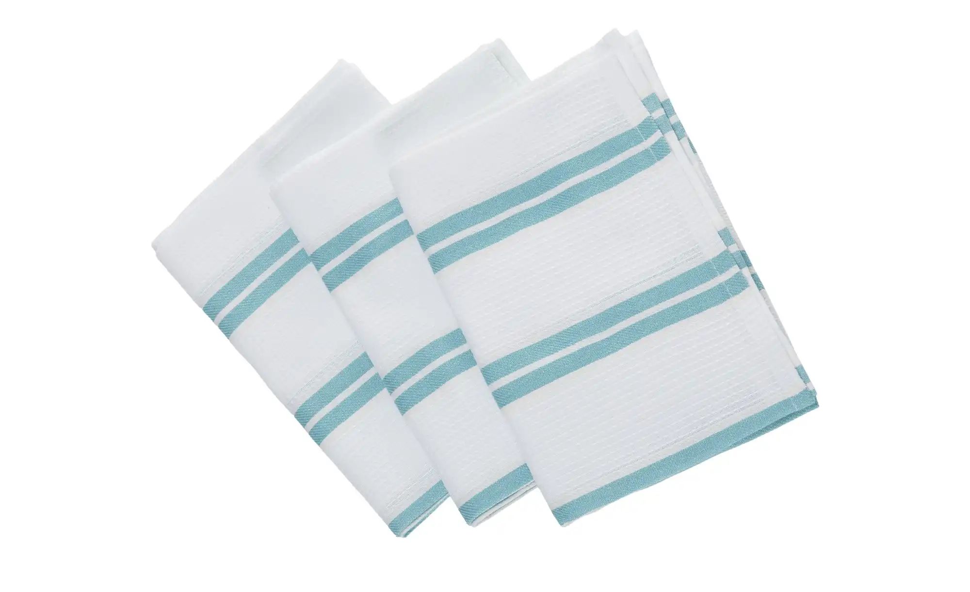 for friends Geschirrtuch-Set  Geschirr Pique ¦ türkis/petrol ¦ 100% Baumwol günstig online kaufen