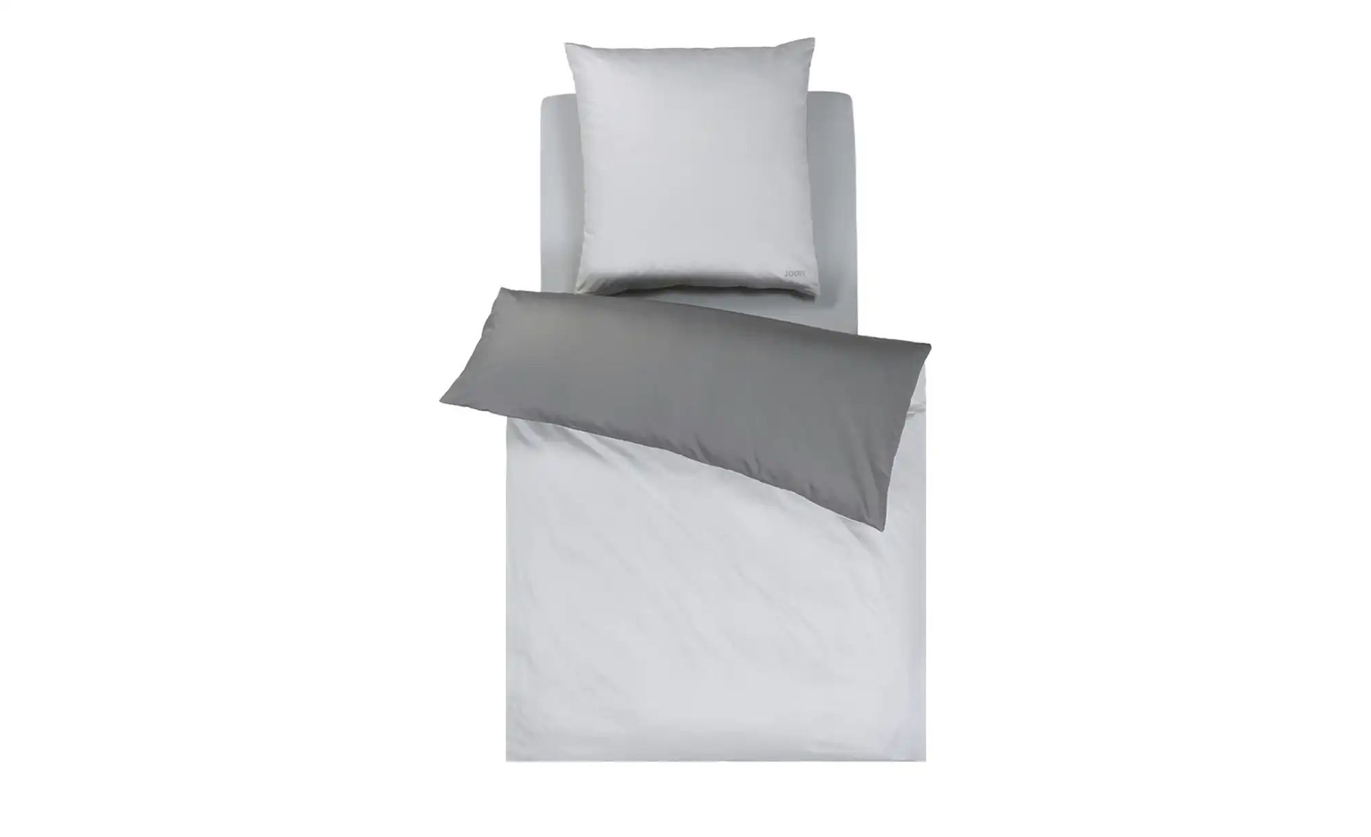 JOOP! Mako-Satin Wendebettwäsche  Pattern ¦ grau ¦ Maße (cm): B: 135 Bettwa günstig online kaufen