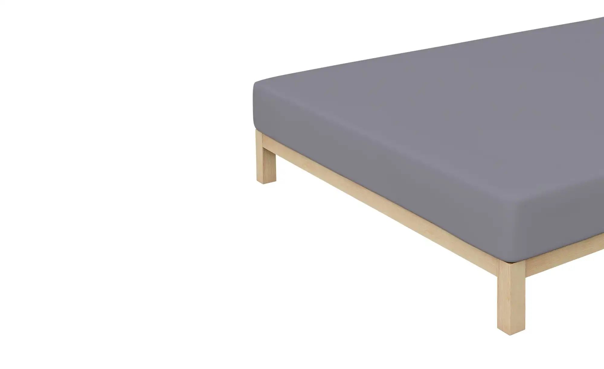 Schlafgut Jersey-Spannbettlaken 50151 Elasthan | Graphit (Grau), 180x200 cm