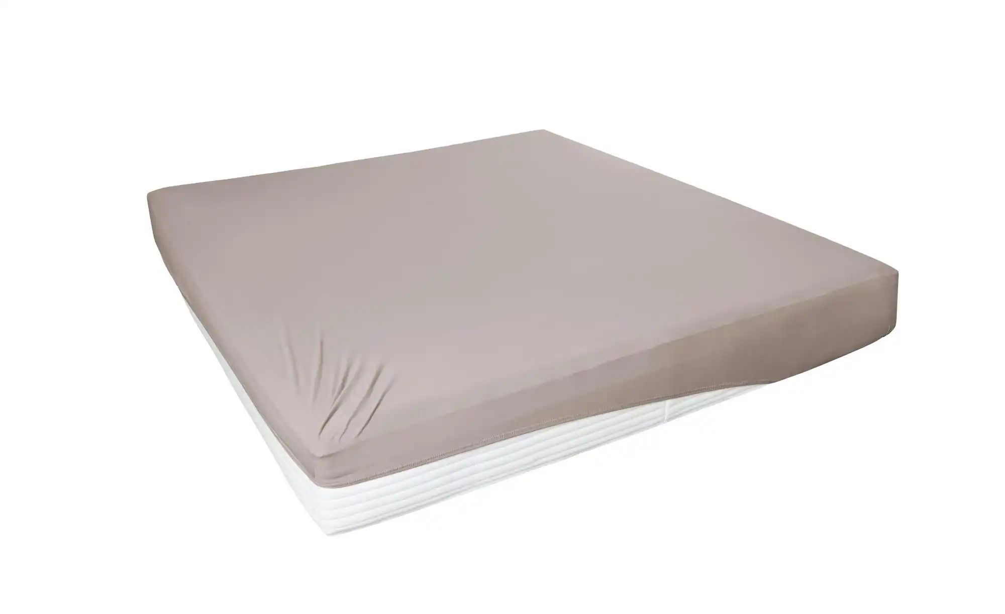 como Jersey-Elasthan Boxspringbetttuch ¦ beige ¦ Maße (cm): B: 150 H: 26 T: günstig online kaufen