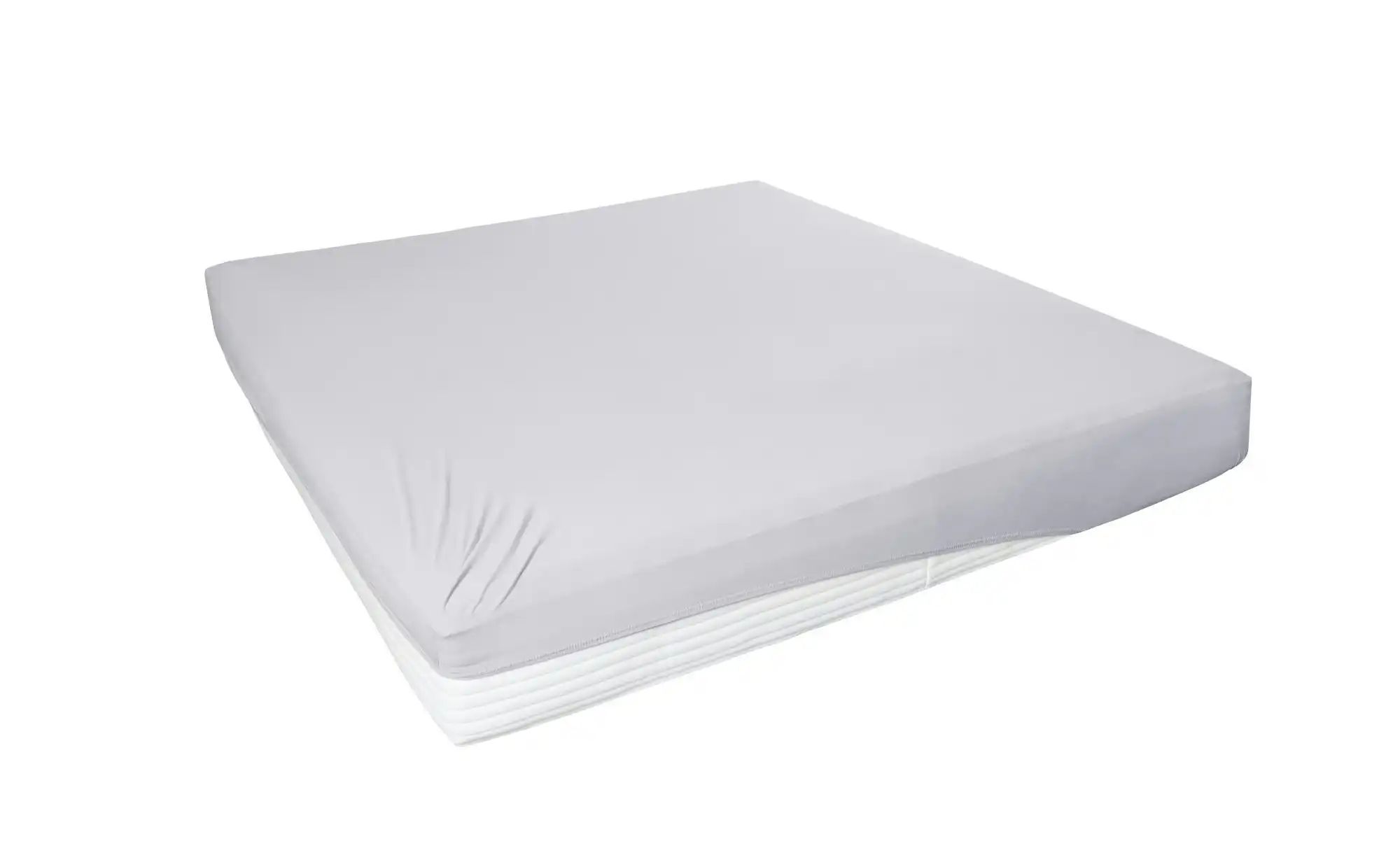 como Jersey-Elasthan Boxspringbetttuch   ¦ grau ¦ Maße (cm): B: 190 H: 26 T günstig online kaufen