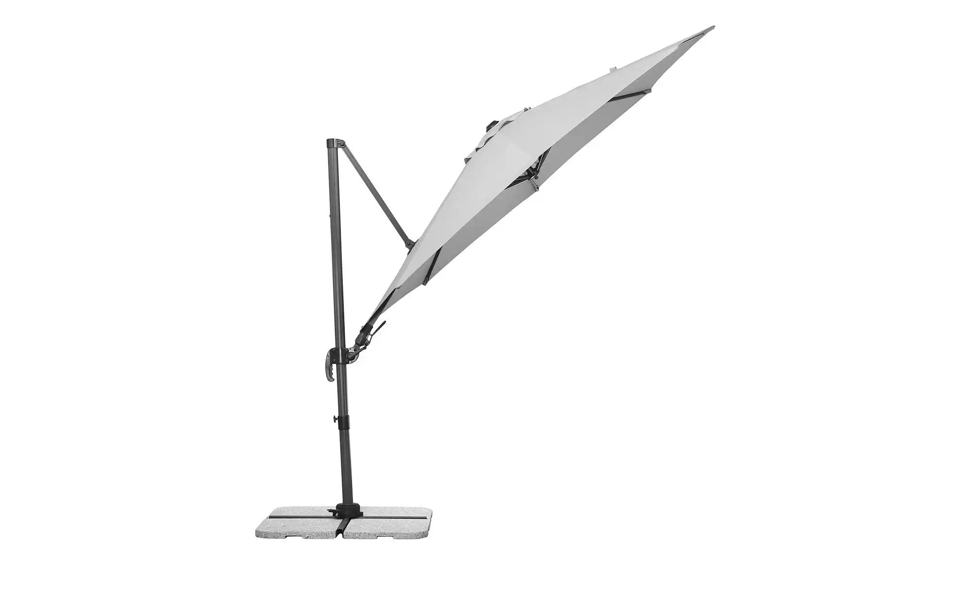Schneider Schirme Ampelschirm Rhodos Eco Twist Silbergrau