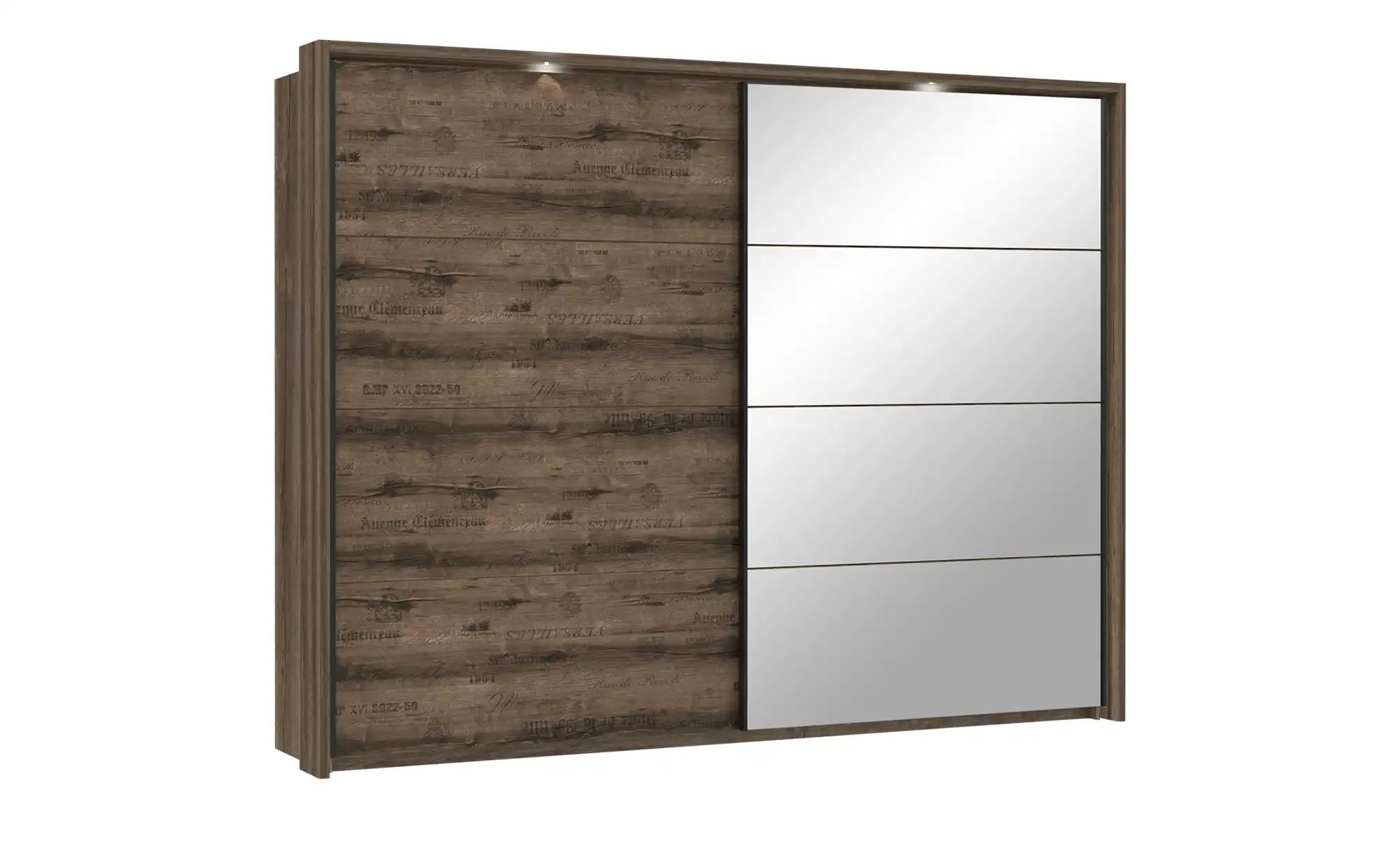 Schwebetürenschrank  Jedburgh ¦ holzfarben ¦ Maße (cm): B: 280,6 H: 215,1 T günstig online kaufen