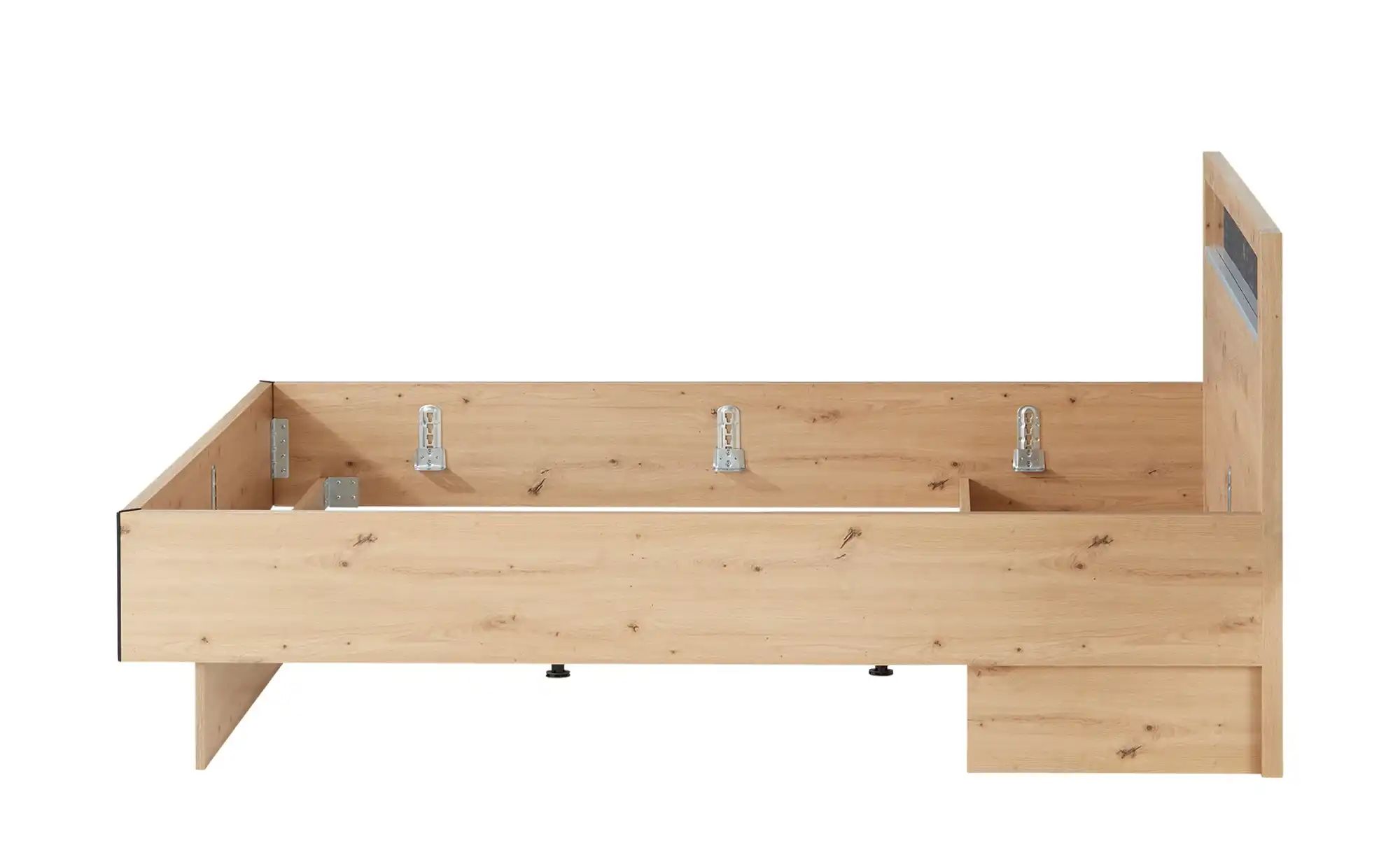 Thumbnail - Bettanlage  Birmingham ¦ holzfarben ¦ Maße (cm): B: 186 H: 97 T: 207.0 Betten > Doppelbetten > Doppelbetten 180x200 - Hö...