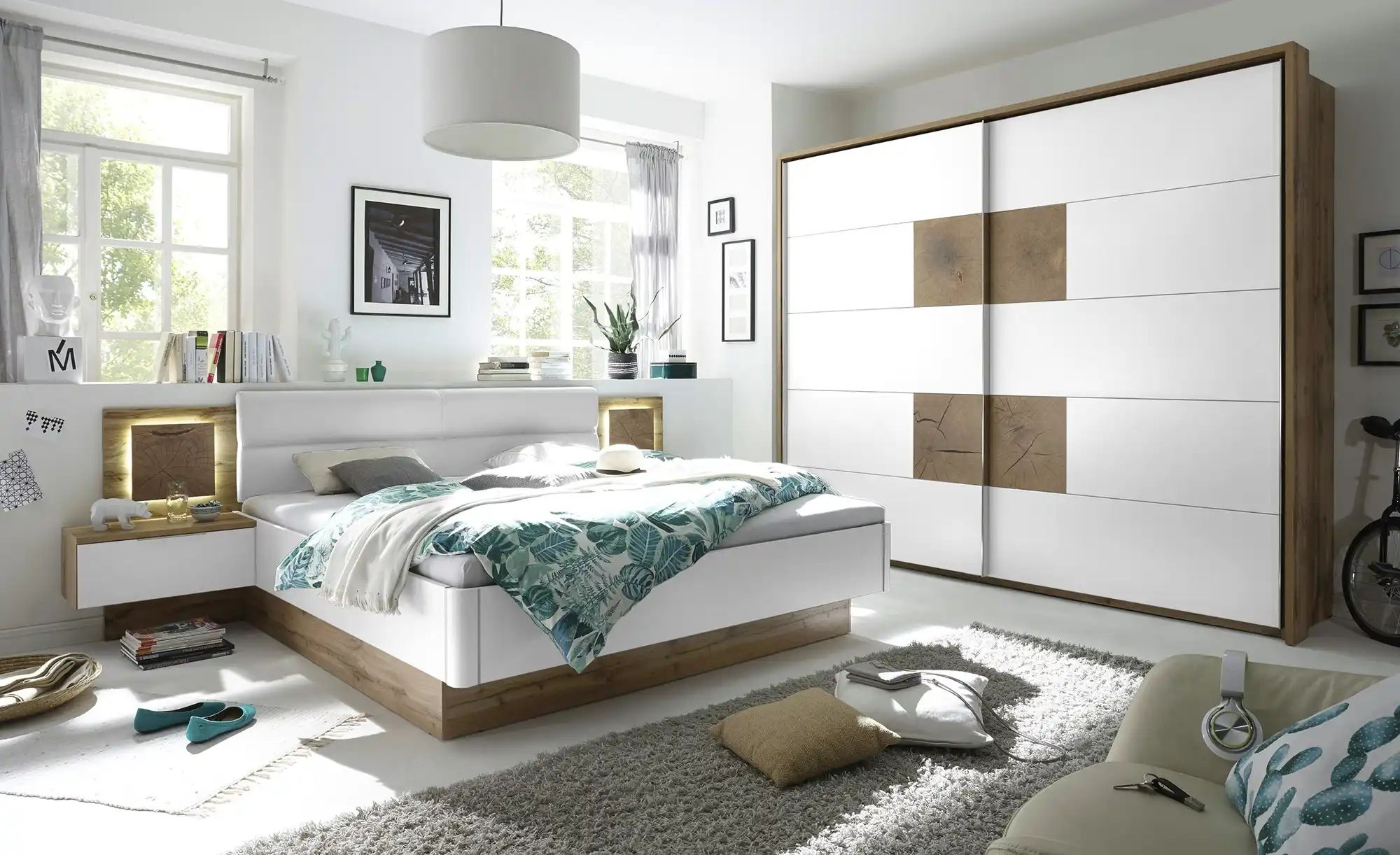 Schlafkontor Bettanlage Capri, mit 2 Nachttischen günstig online kaufen