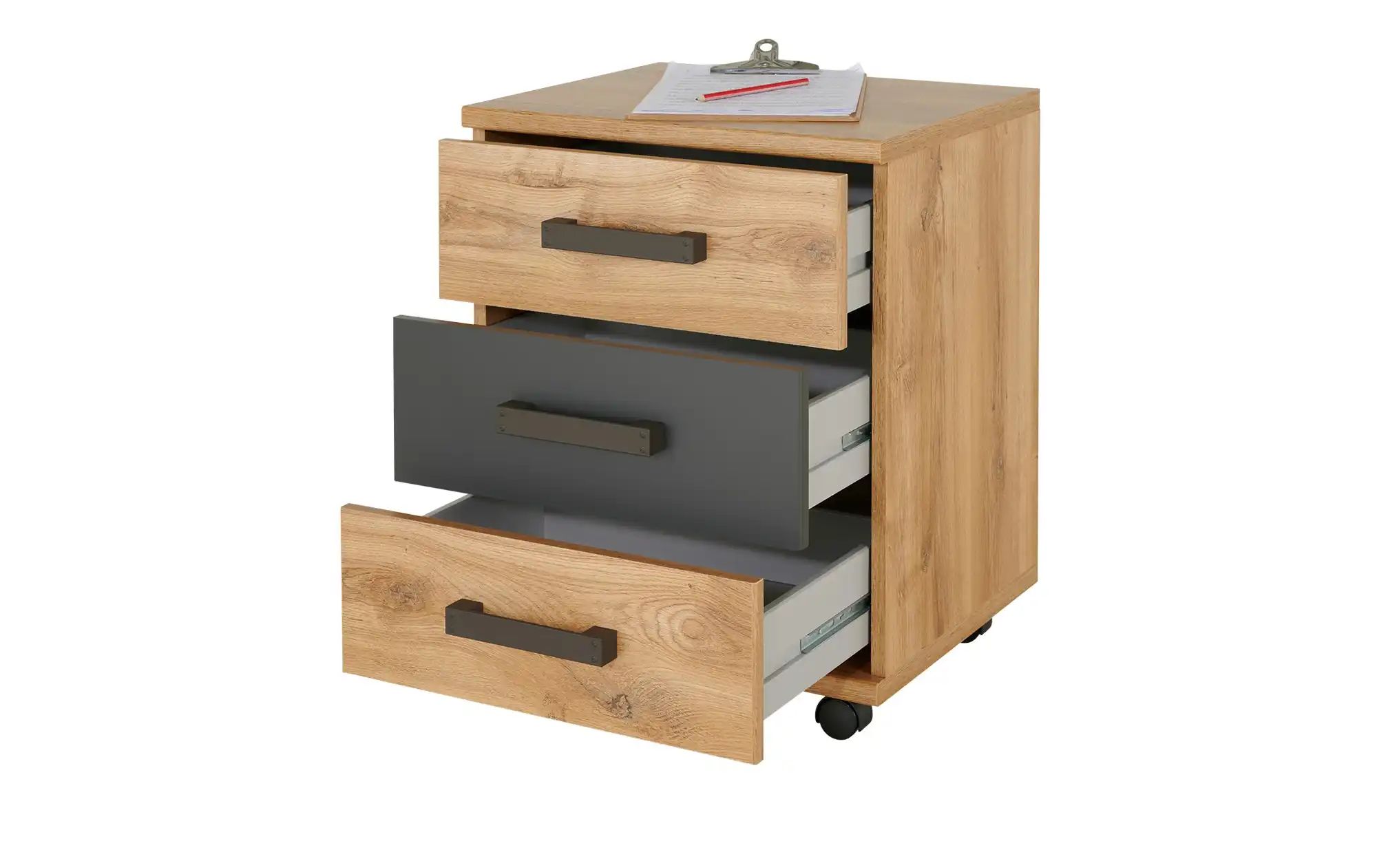 Thumbnail - Rollcontainer  Louis ¦ holzfarben ¦ Maße (cm): B: 46 H: 58 T: 40.0 Schränke > Container - Höffner