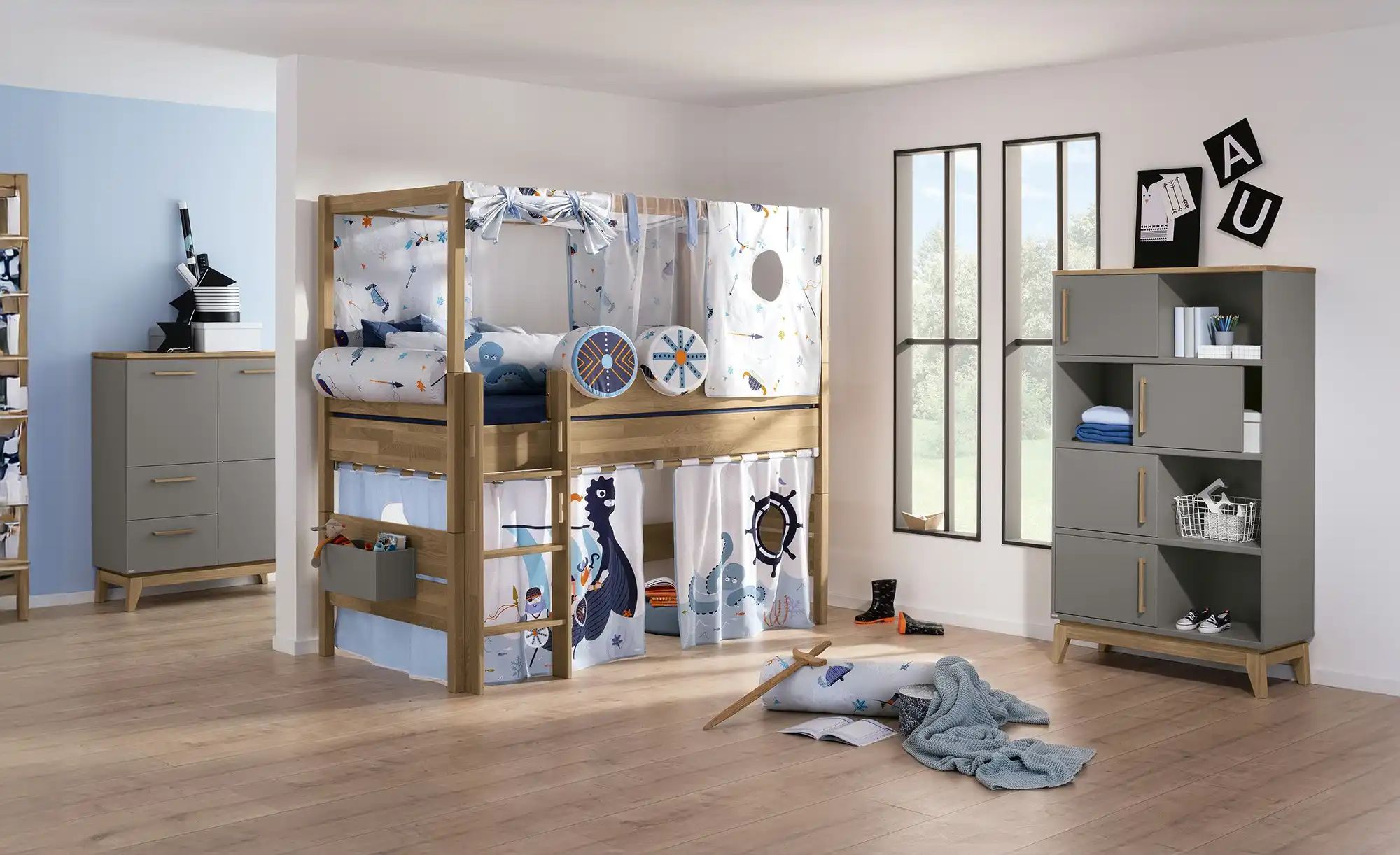 PAIDI Highboard  Sten ¦ grau ¦ Maße (cm): B: 94,8 H: 161 T: 39.6 Kommoden & günstig online kaufen