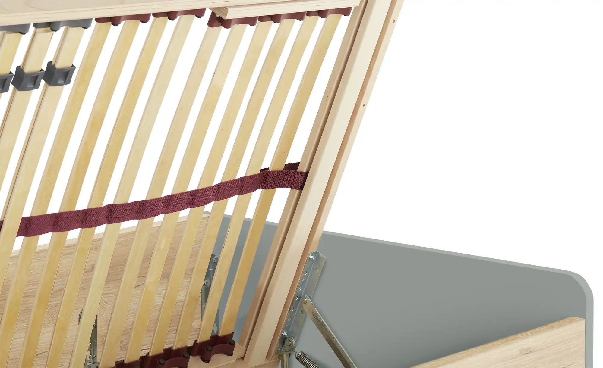 Stauraumbett Grow Up | Grau / Risseiche (Nachbildung), 90x200 cm