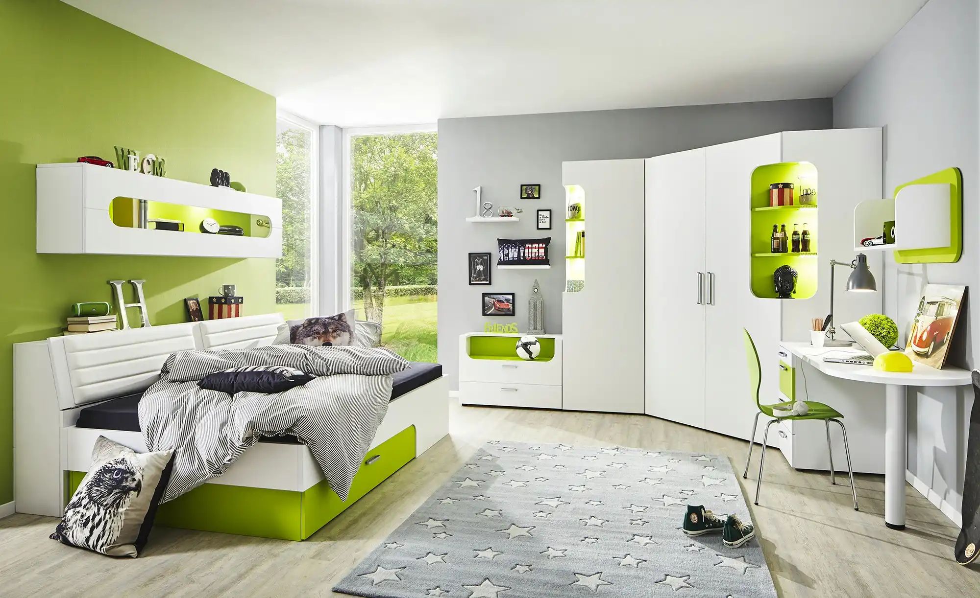 Schreibtisch  Maddox ¦ weiß ¦ Maße (cm): B: 156 H: 73 T: 61.0 Kindermöbel > günstig online kaufen