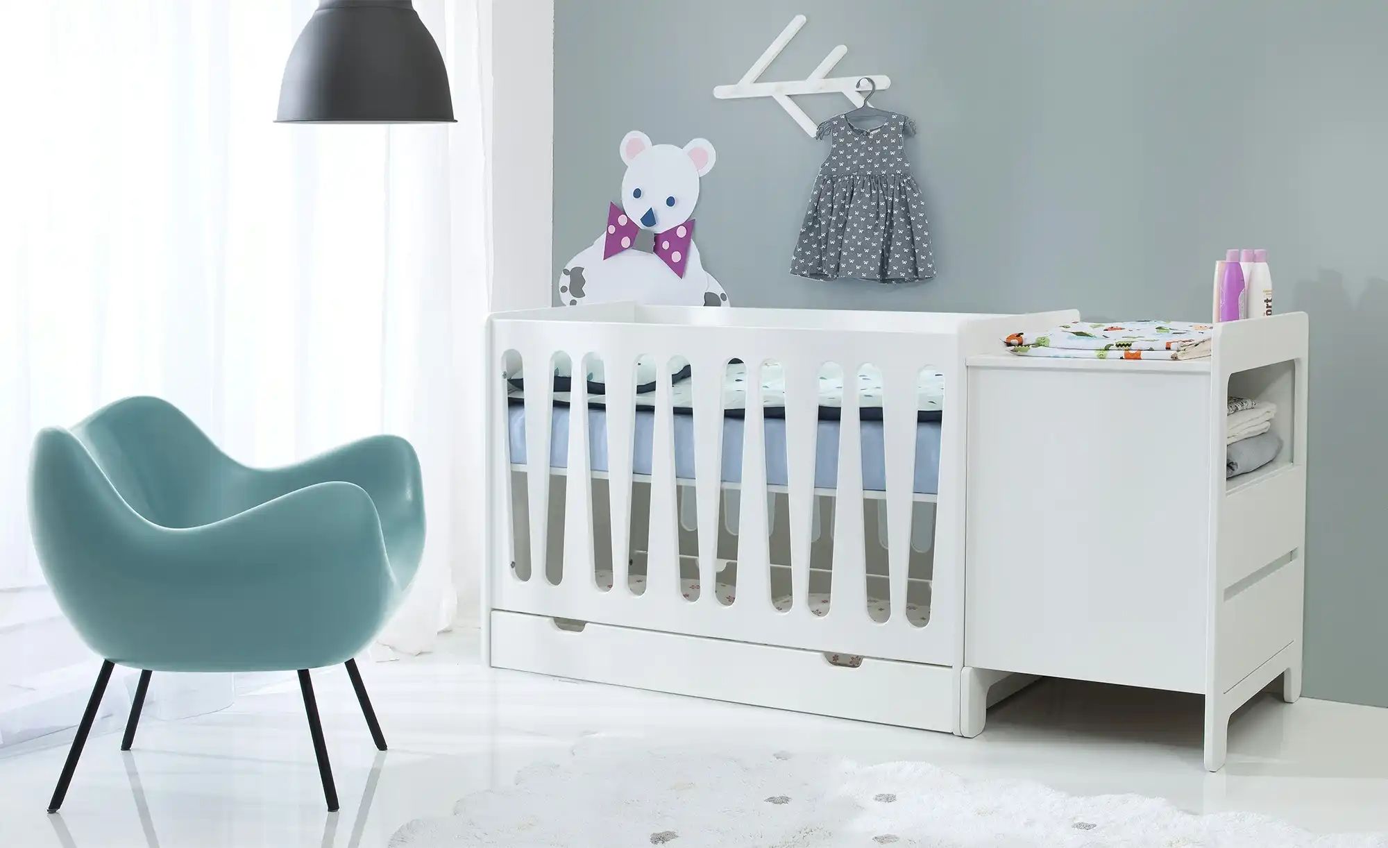 Kommode  Moon ¦ weiß ¦ Maße (cm): B: 67 H: 89 T: 52 Kindermöbel > Kindersch günstig online kaufen