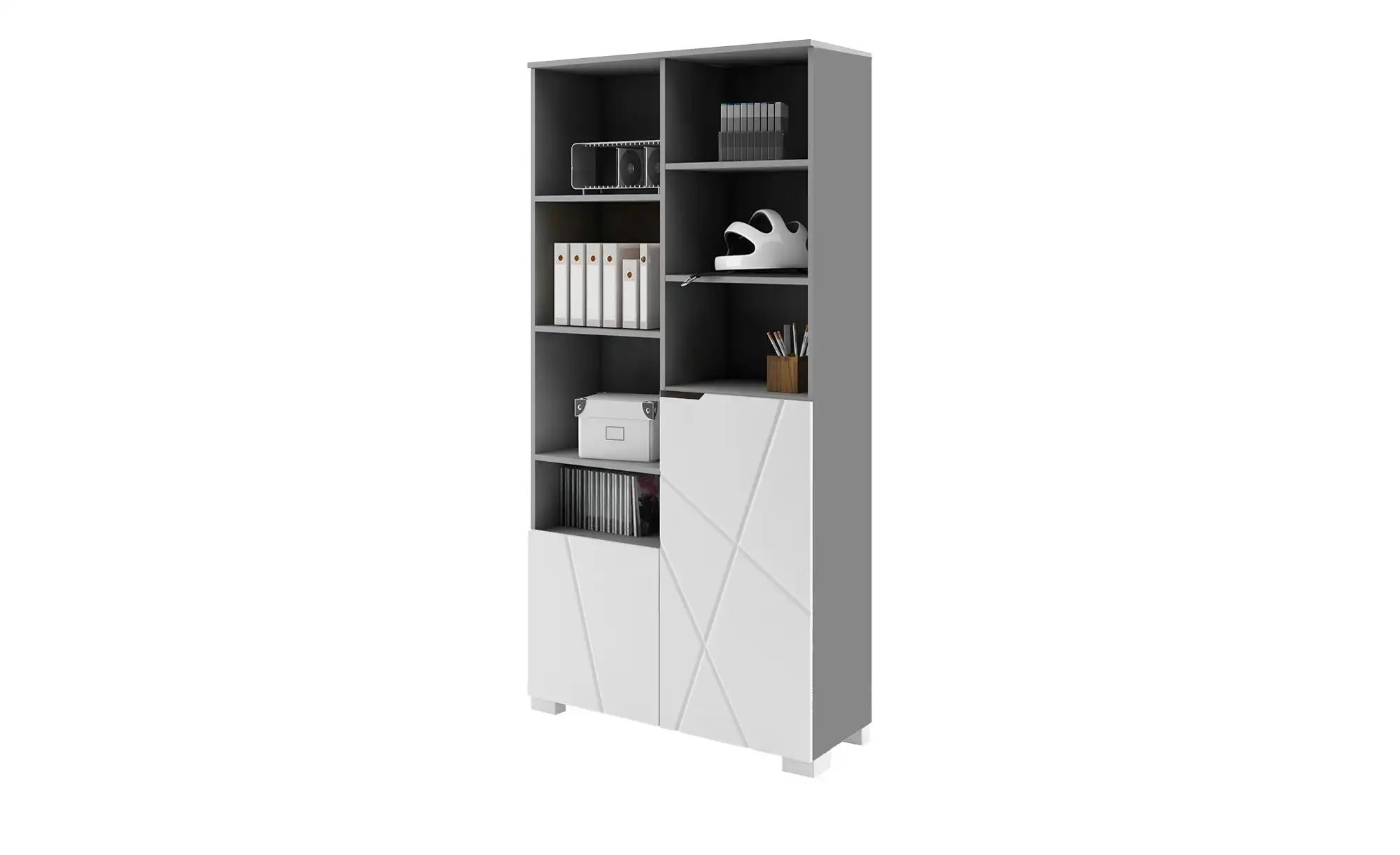 Regal  X Grey ¦ grau ¦ Maße (cm): B: 99,6 H: 200 T: 36,6 Regale > Standrega günstig online kaufen