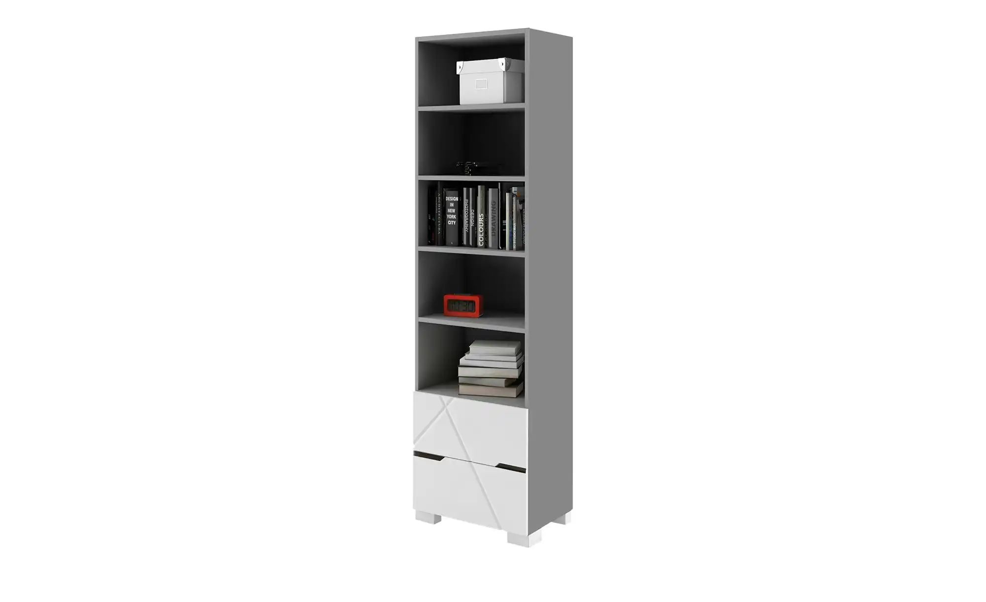 Regal  X Grey ¦ grau ¦ Maße (cm): B: 55 H: 200 T: 36,6 Regale > Standregale günstig online kaufen