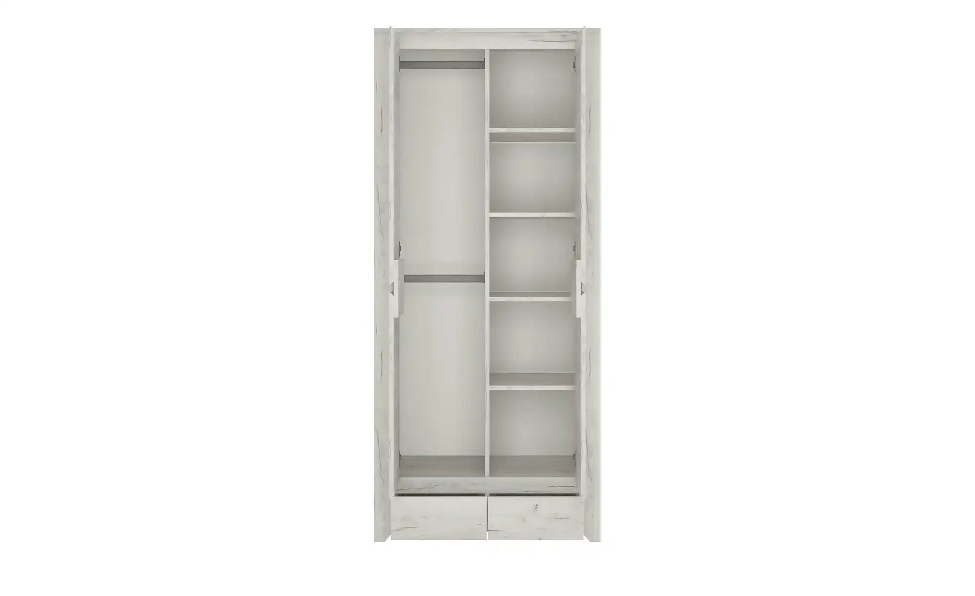 Thumbnail - Kleiderschrank Angel ¦ weiß ¦ Maße (cm): B: 84 H: 190,5 T: 58.2 Schränke > Kleiderschränke > Drehtürenschränke - Höffne...
