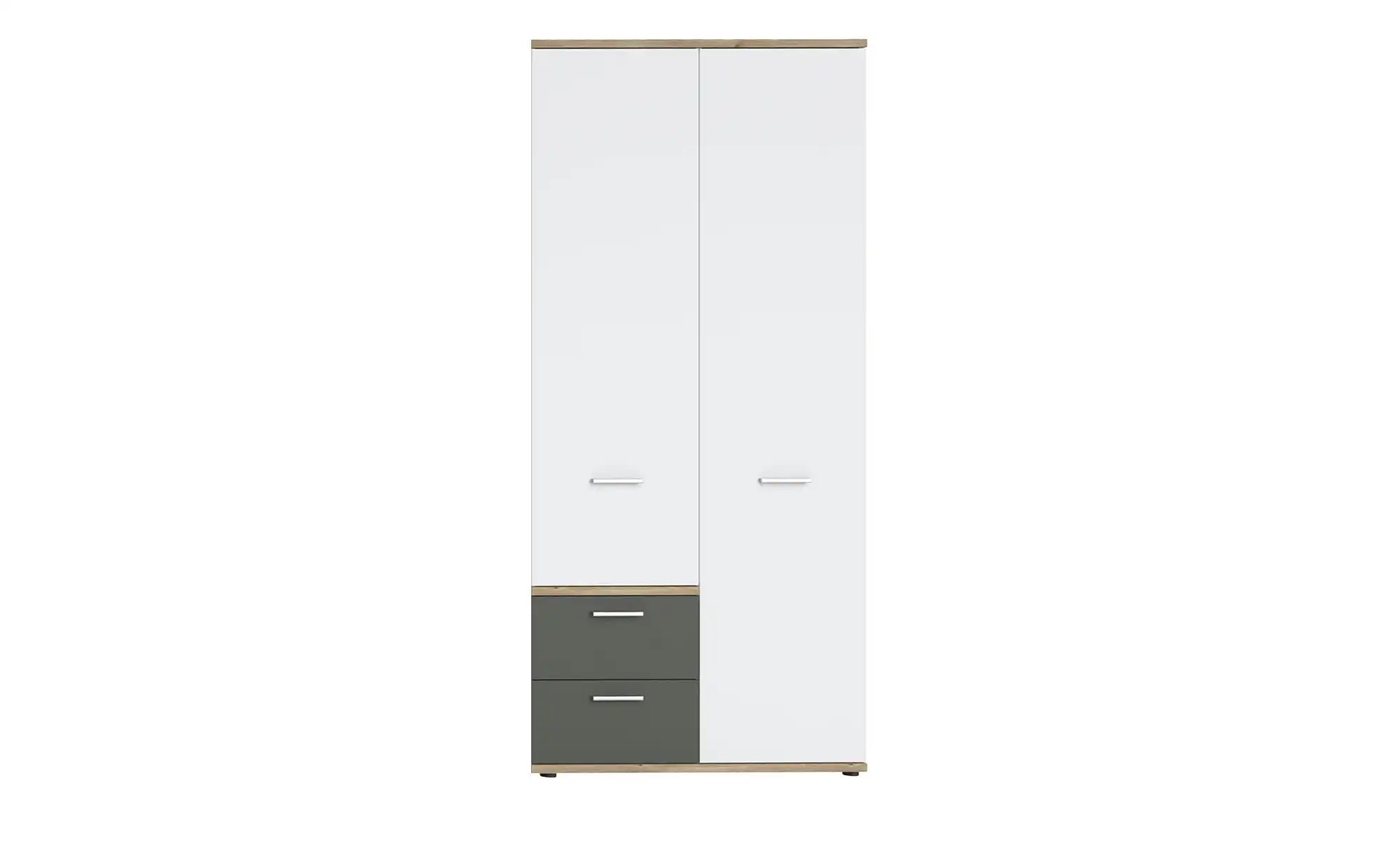 Thumbnail - Kleiderschrank Twenty ¦ weiß ¦ Maße (cm): B: 100 H: 196 T: 60.0 Schränke > Kleiderschränke > Drehtürenschränke - Höffne...