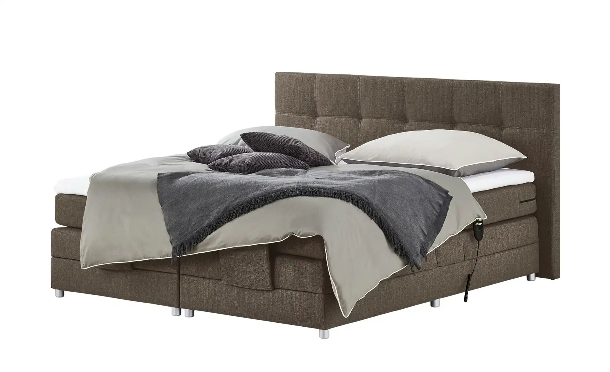 uno Motor-Boxspringbett  Manolo ¦ braun ¦ Maße (cm): B: 202 H: 112 Betten > günstig online kaufen