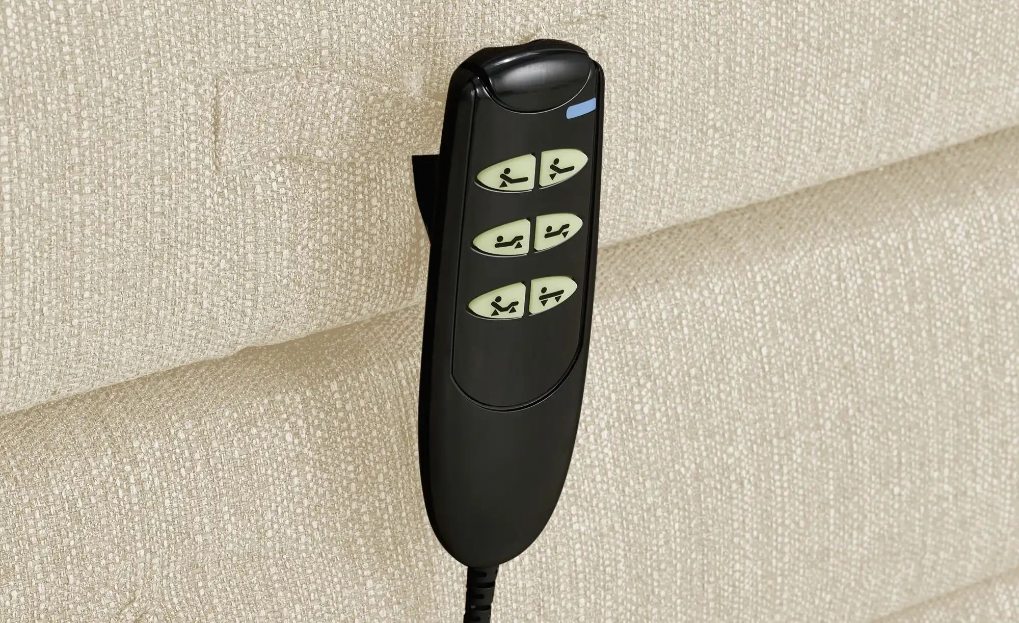 Thumbnail - uno Motor-Boxspringbett  Manolo ¦ creme ¦ Maße (cm): B: 202 H: 112 Betten > Boxspringbetten - Höffner